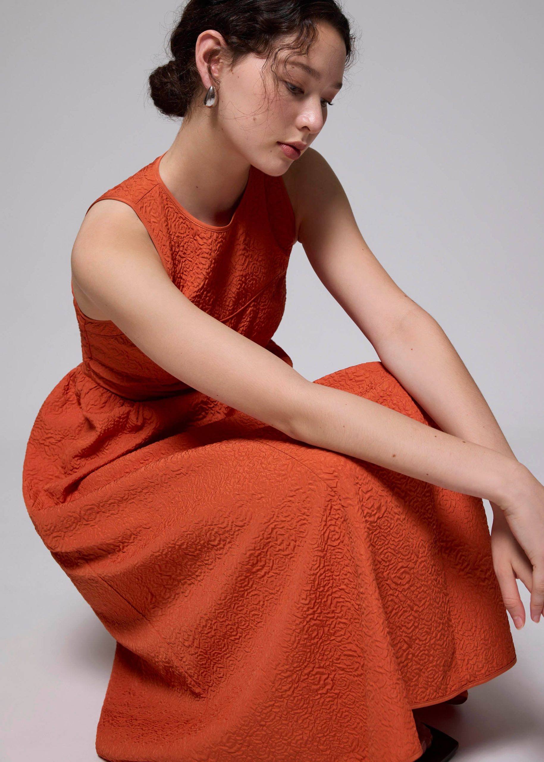 Jacquard Fit & Flare Midaxi Dress - Image 4
