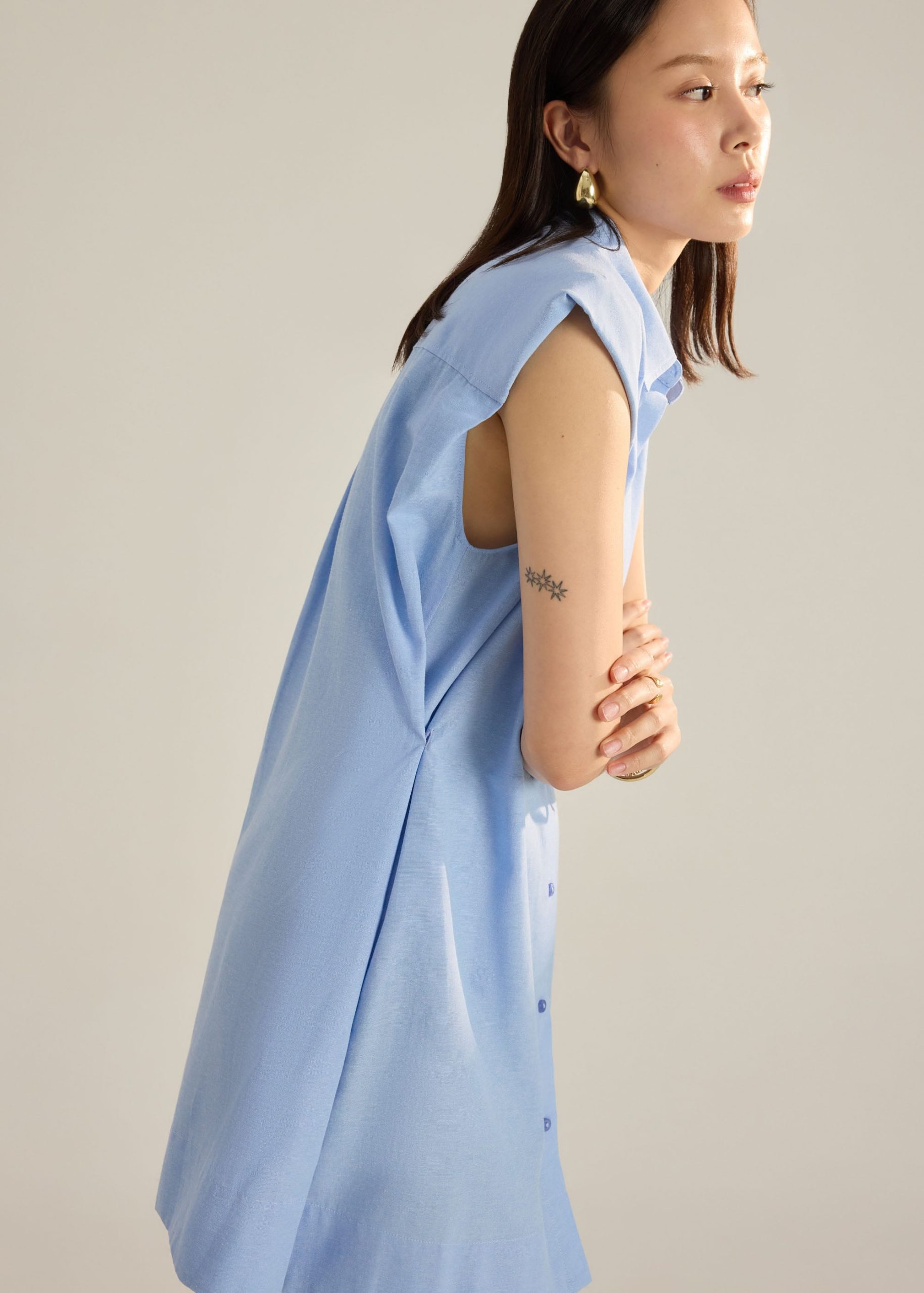 Button Down Mini Dress - Image 11