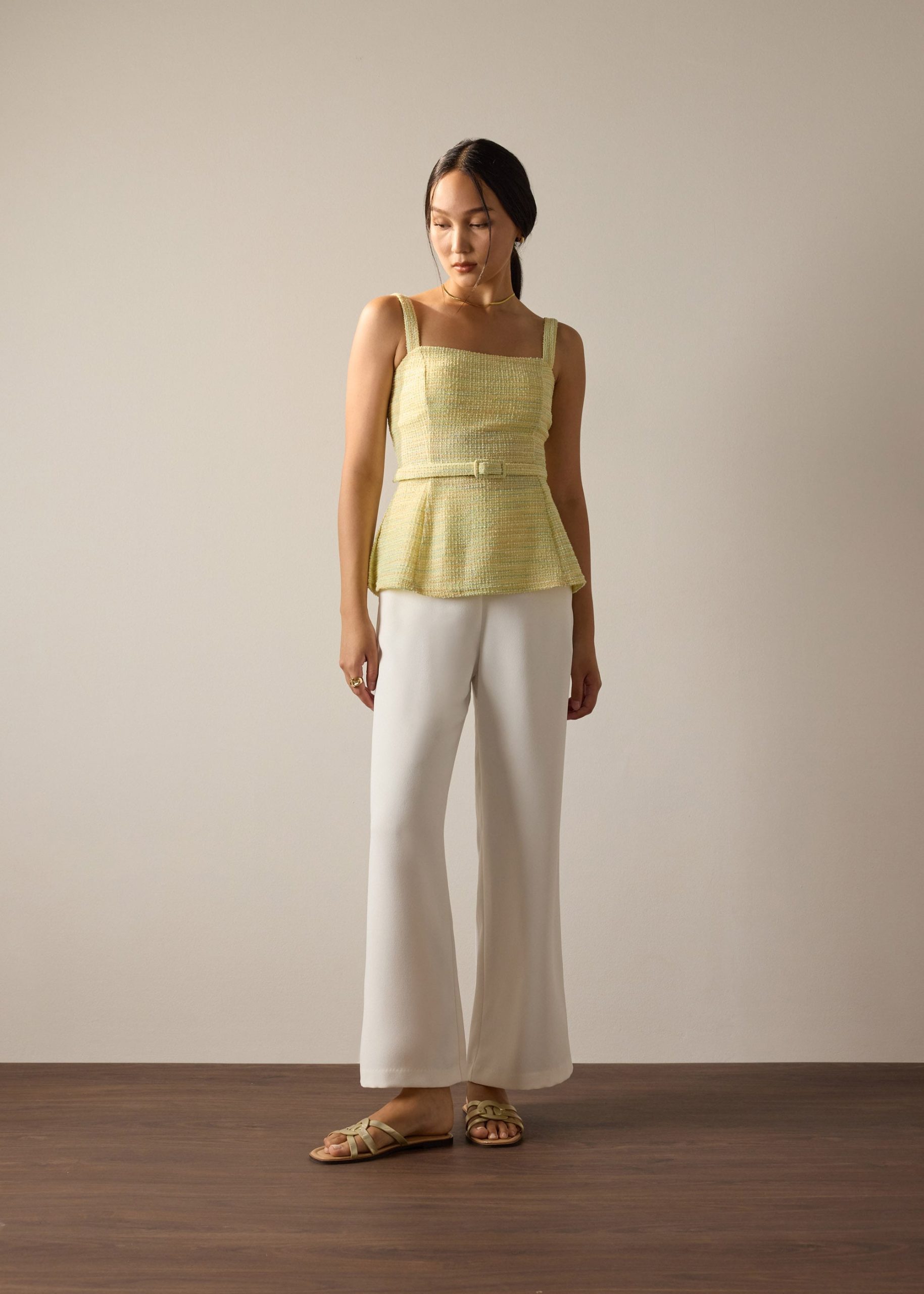 Patty BraFree by LB Stretch Tweed Fitted Top - Image 12