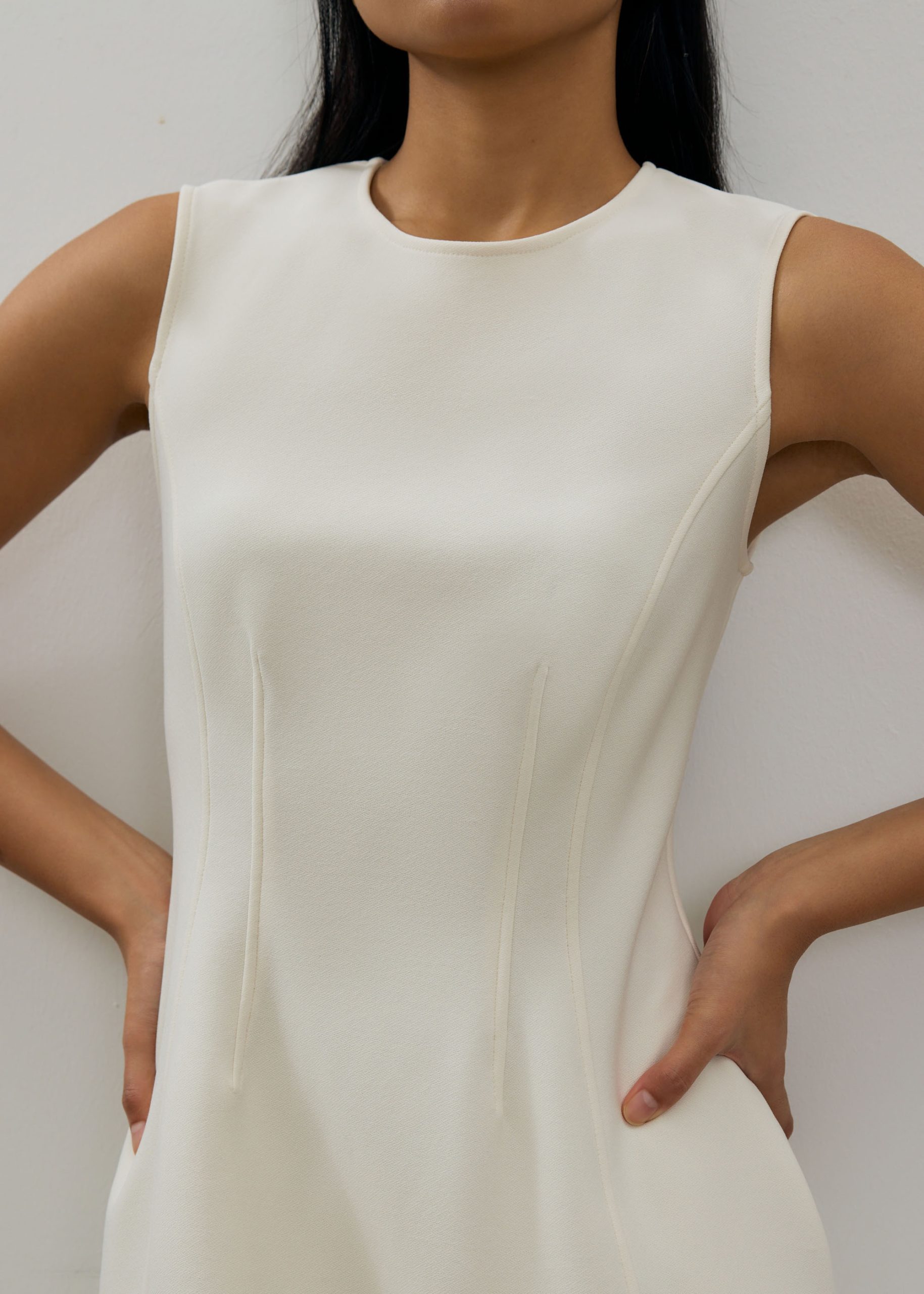 Hera Classic Panelled A-line Mini Dress - Image 17