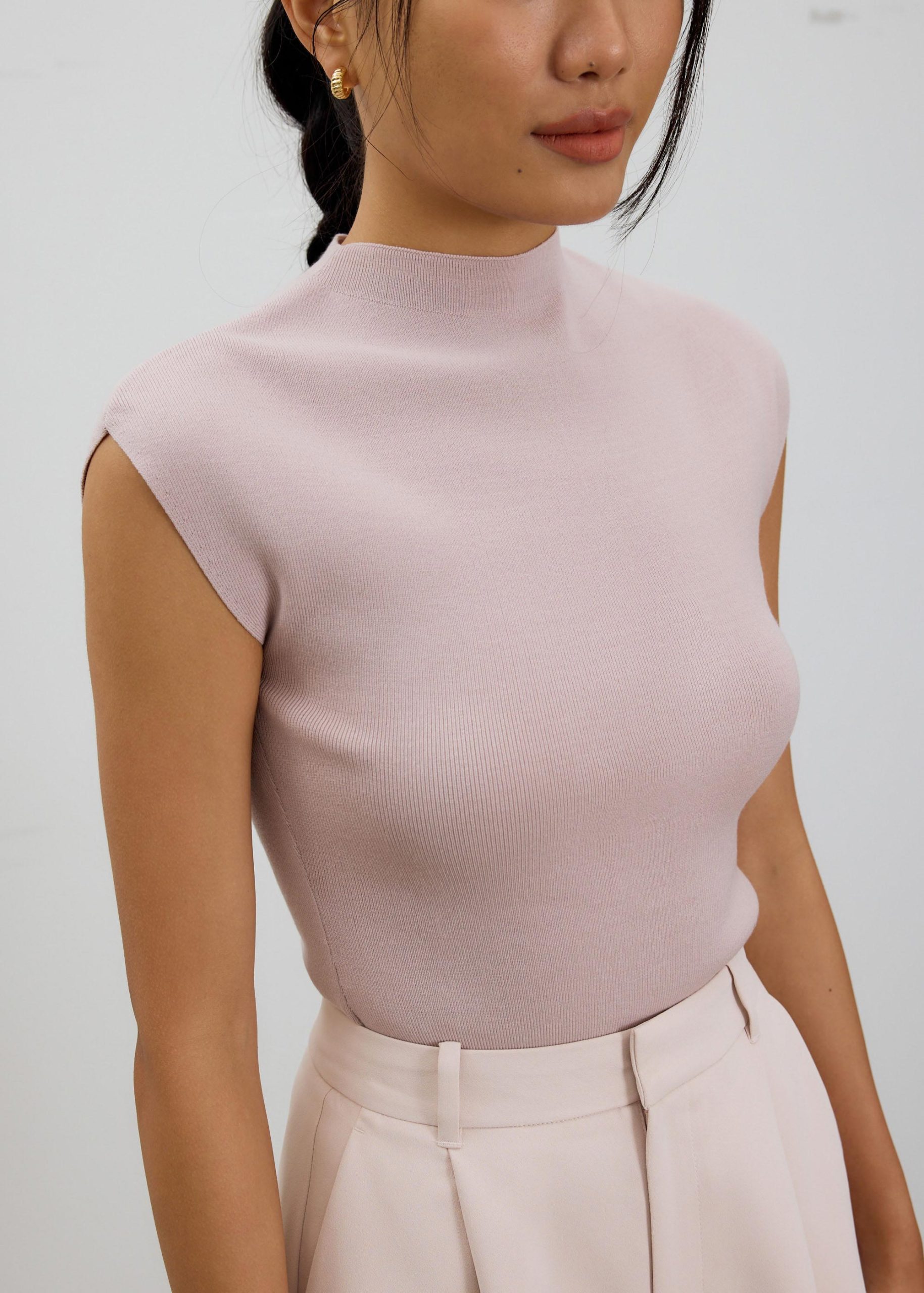 Huan Knit Mock Neck Top - Image 9