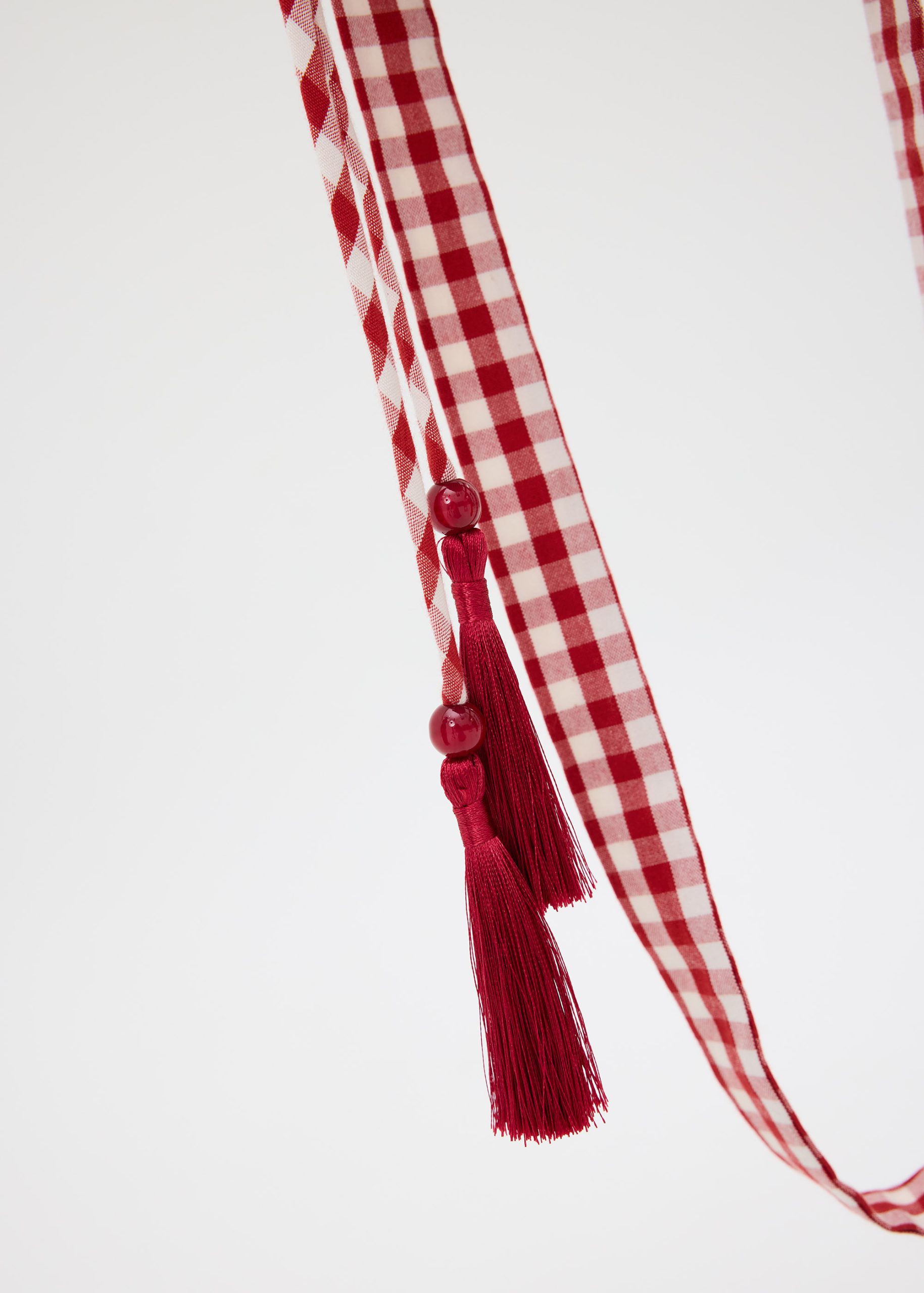 Gingham Drawstring Pouch - Image 5