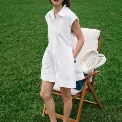 Button Down Mini Dress