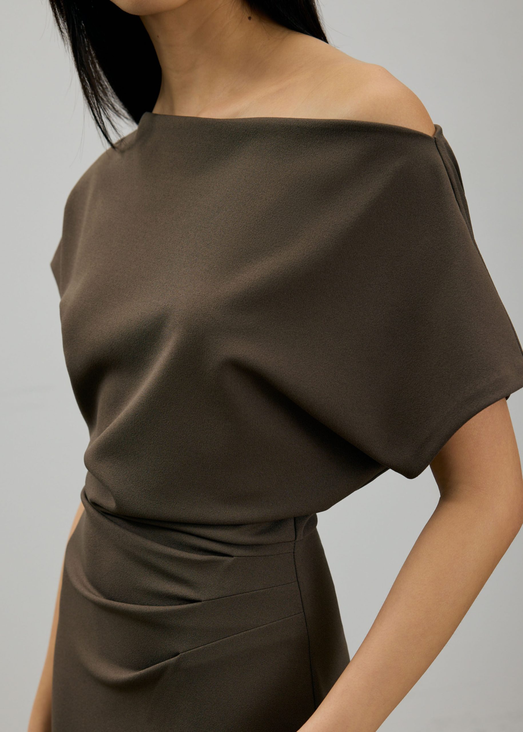Amala Multi-way Drape Midi Dress - Image 14