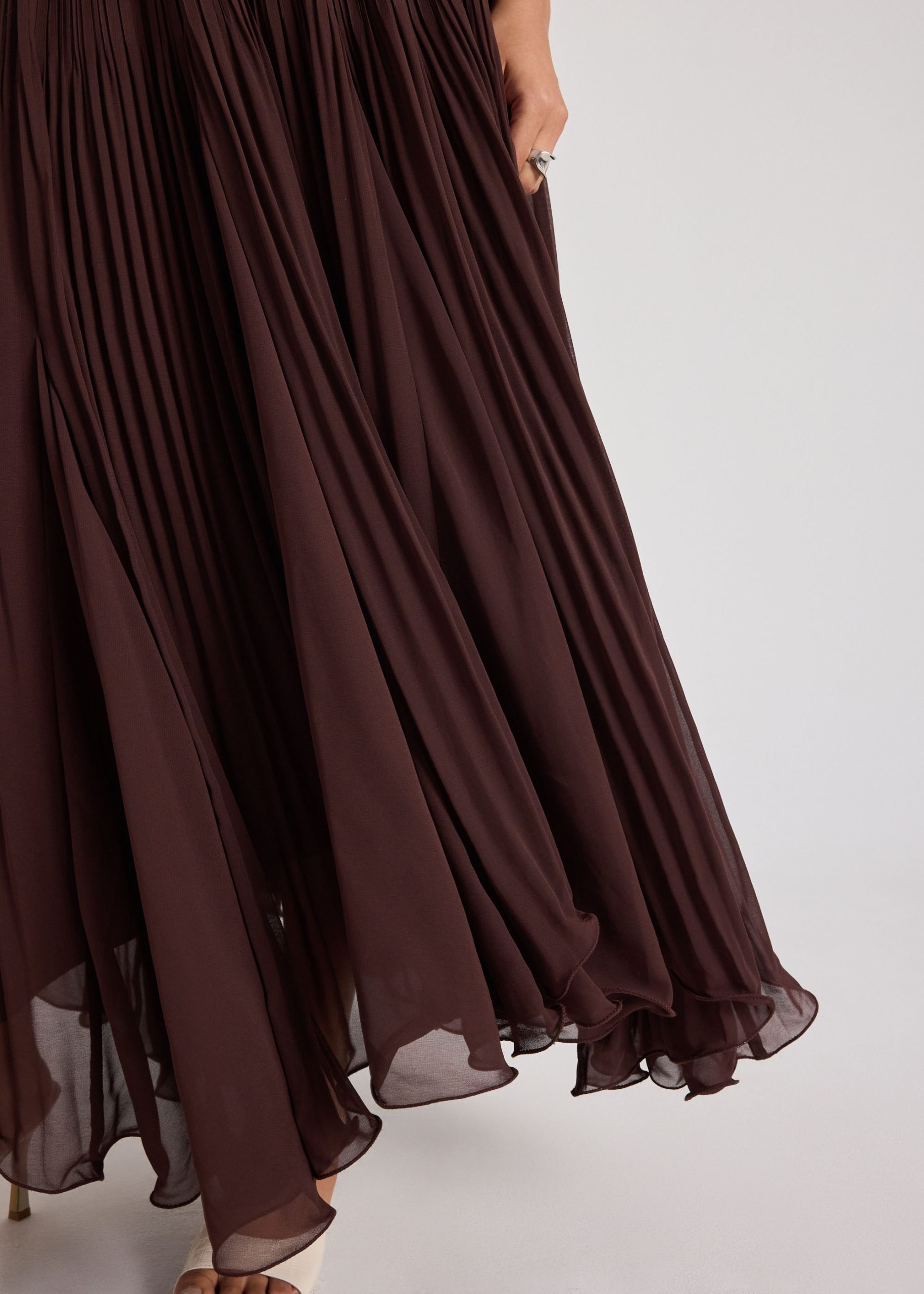 Pleated Fit & Flare Dress - Image 18