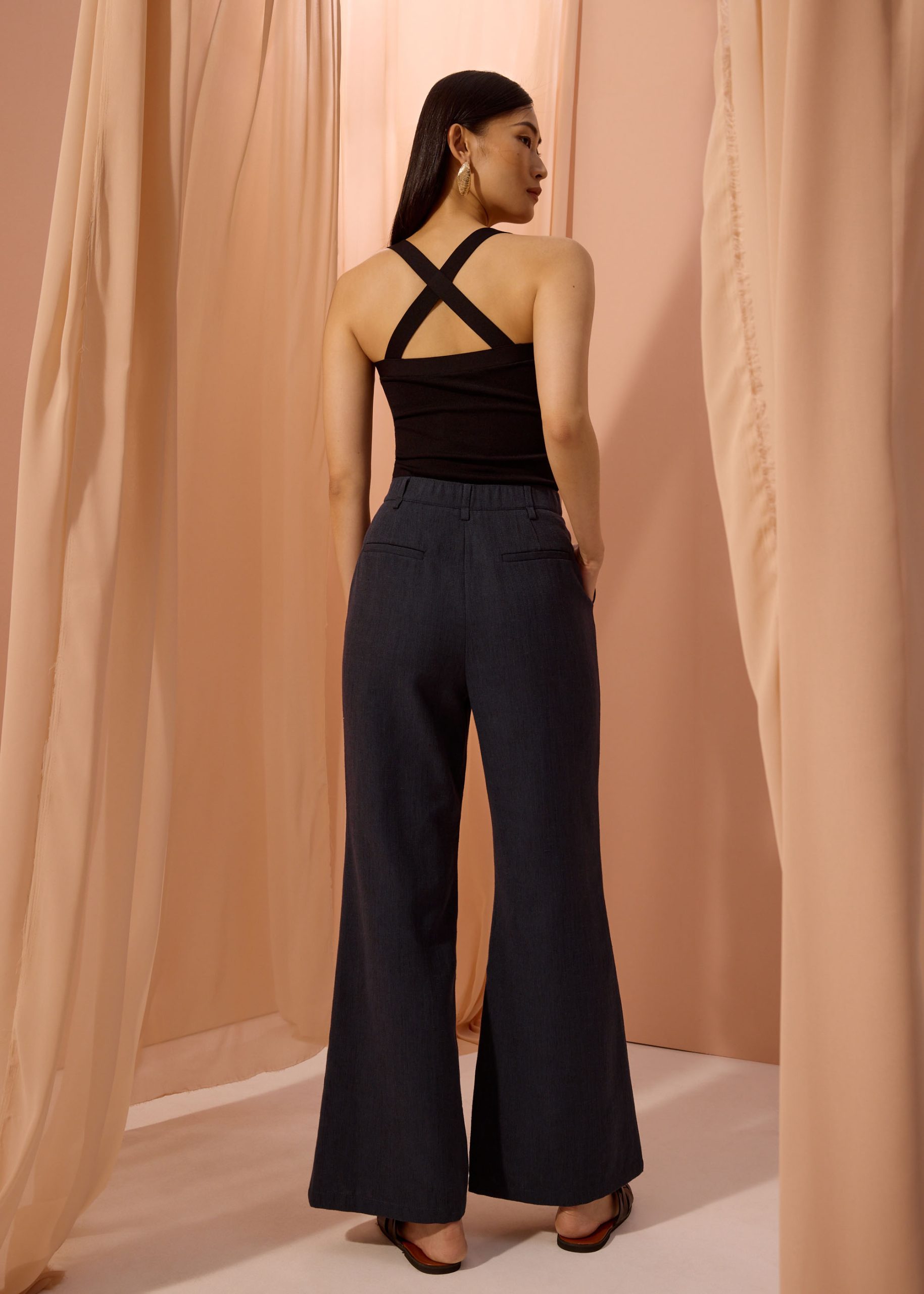 Leggy??Pvara Textured Flare Pants - Image 6