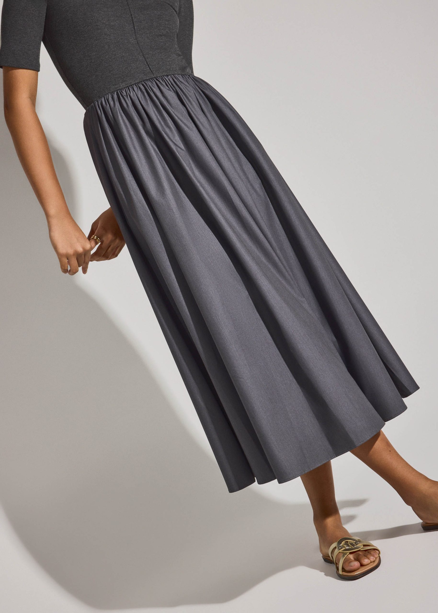 Jersey Fit & Flare Midaxi Dress - Image 9
