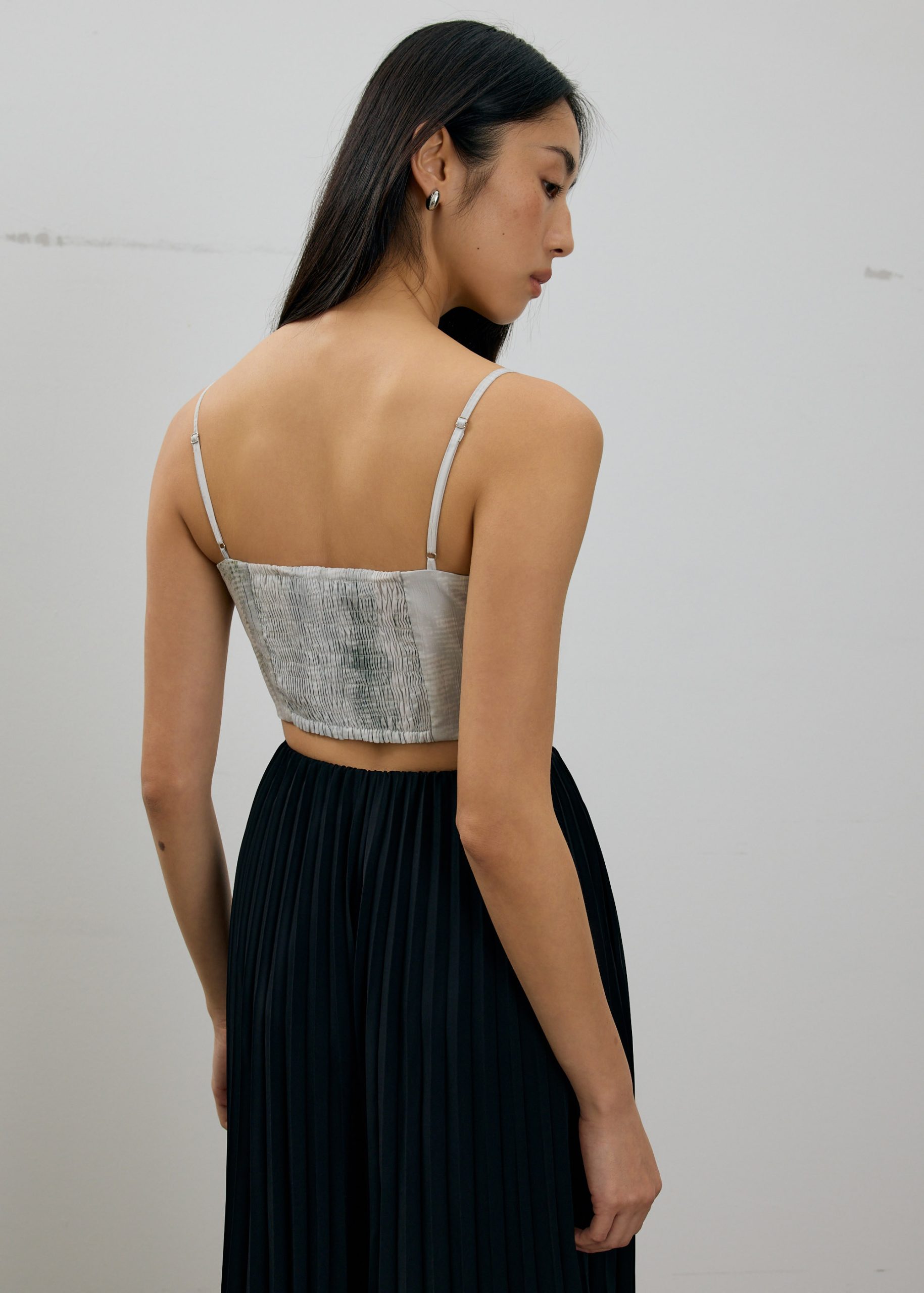 BraFree by LB Abstract Smocked Crop Top - Image 5