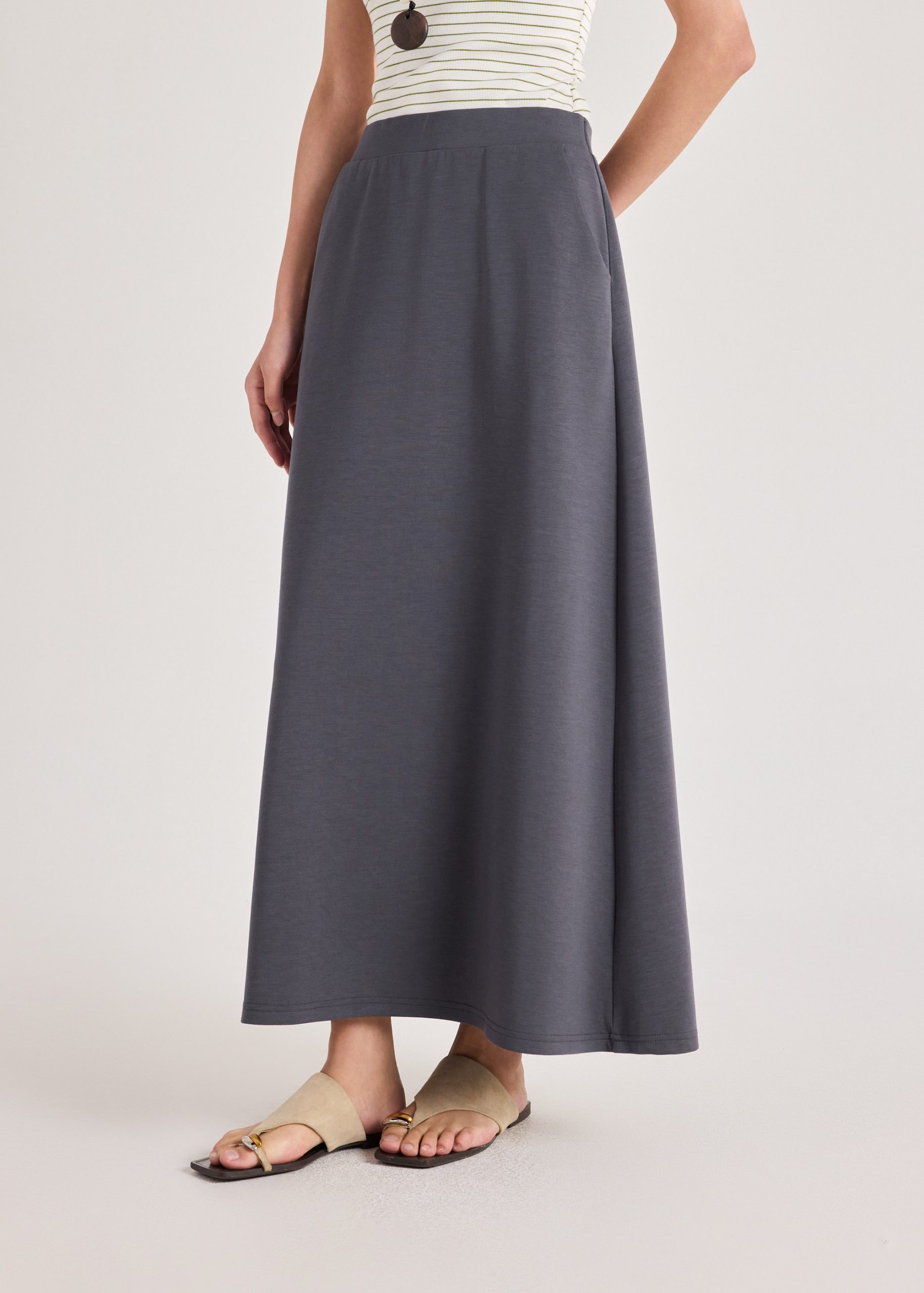 Neoprene A-line Skirt - Image 10