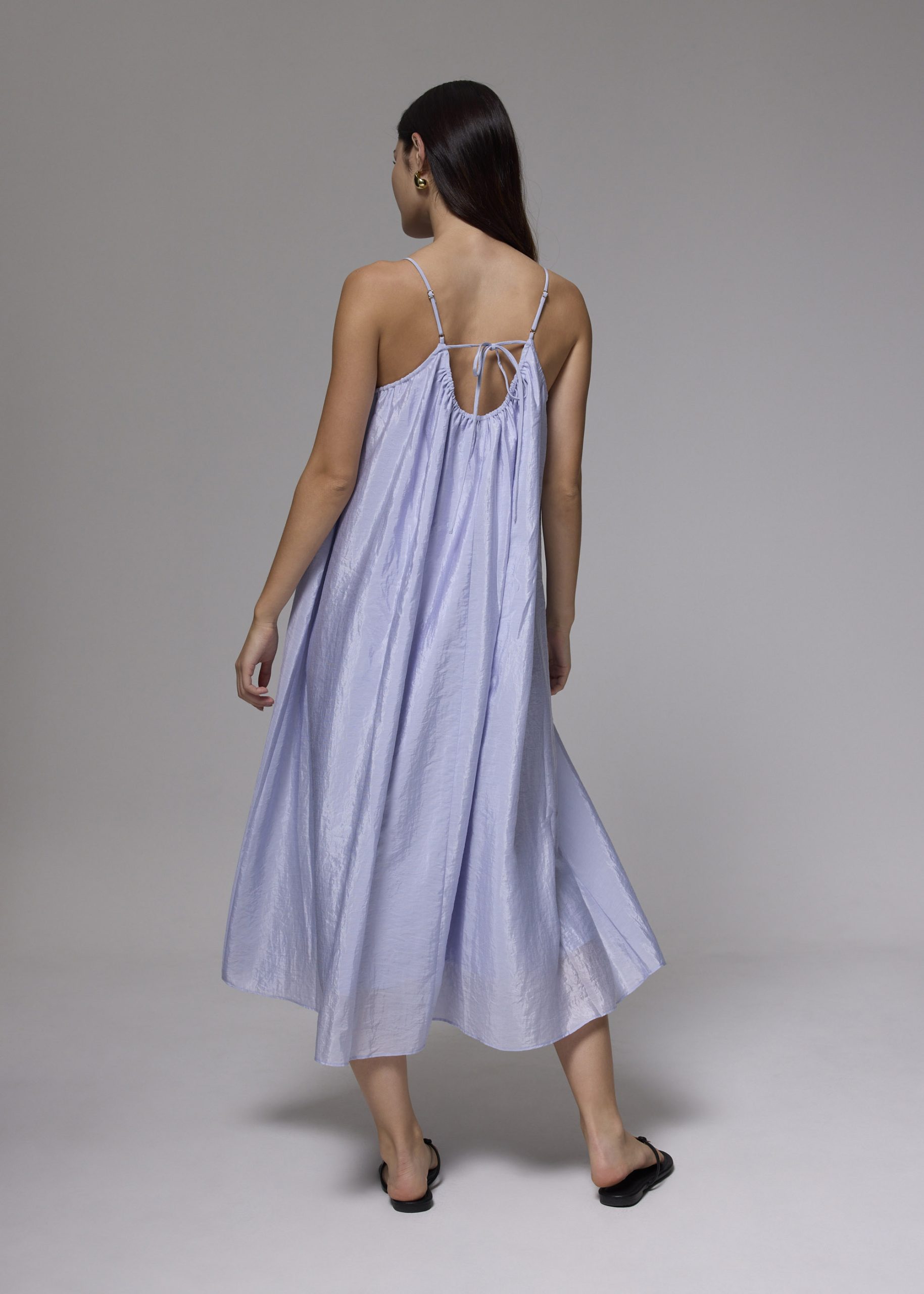 Scoop Neck Trapeze Midaxi Dress - Image 11