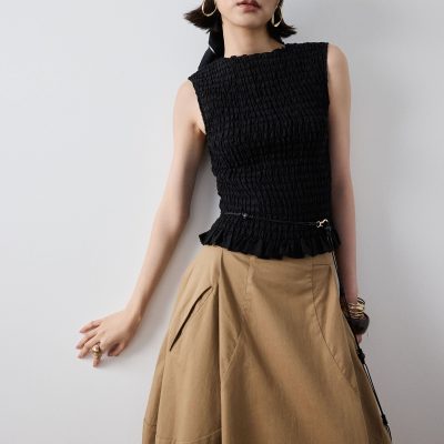 Lyocell Smocked Top