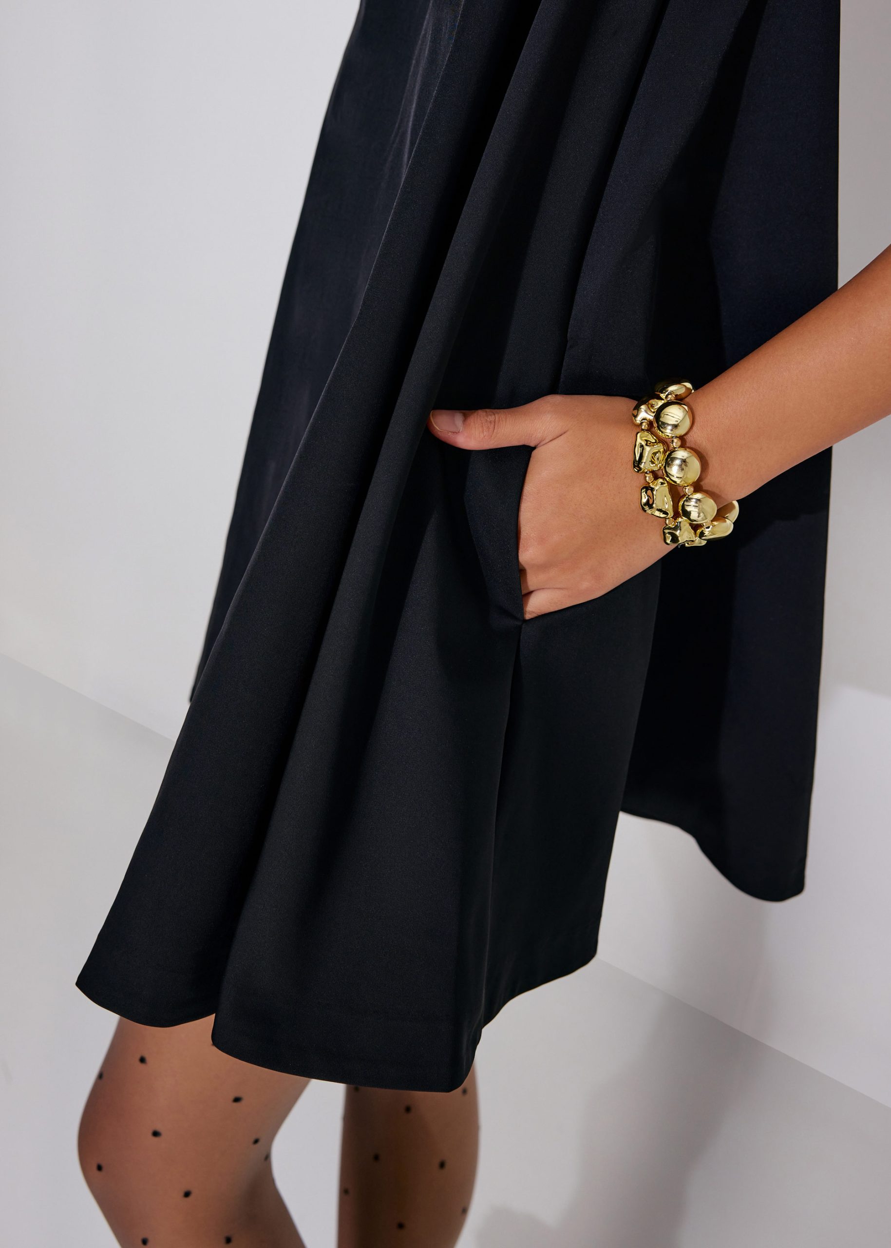 Boat Neck Swing Mini Dress - Image 5