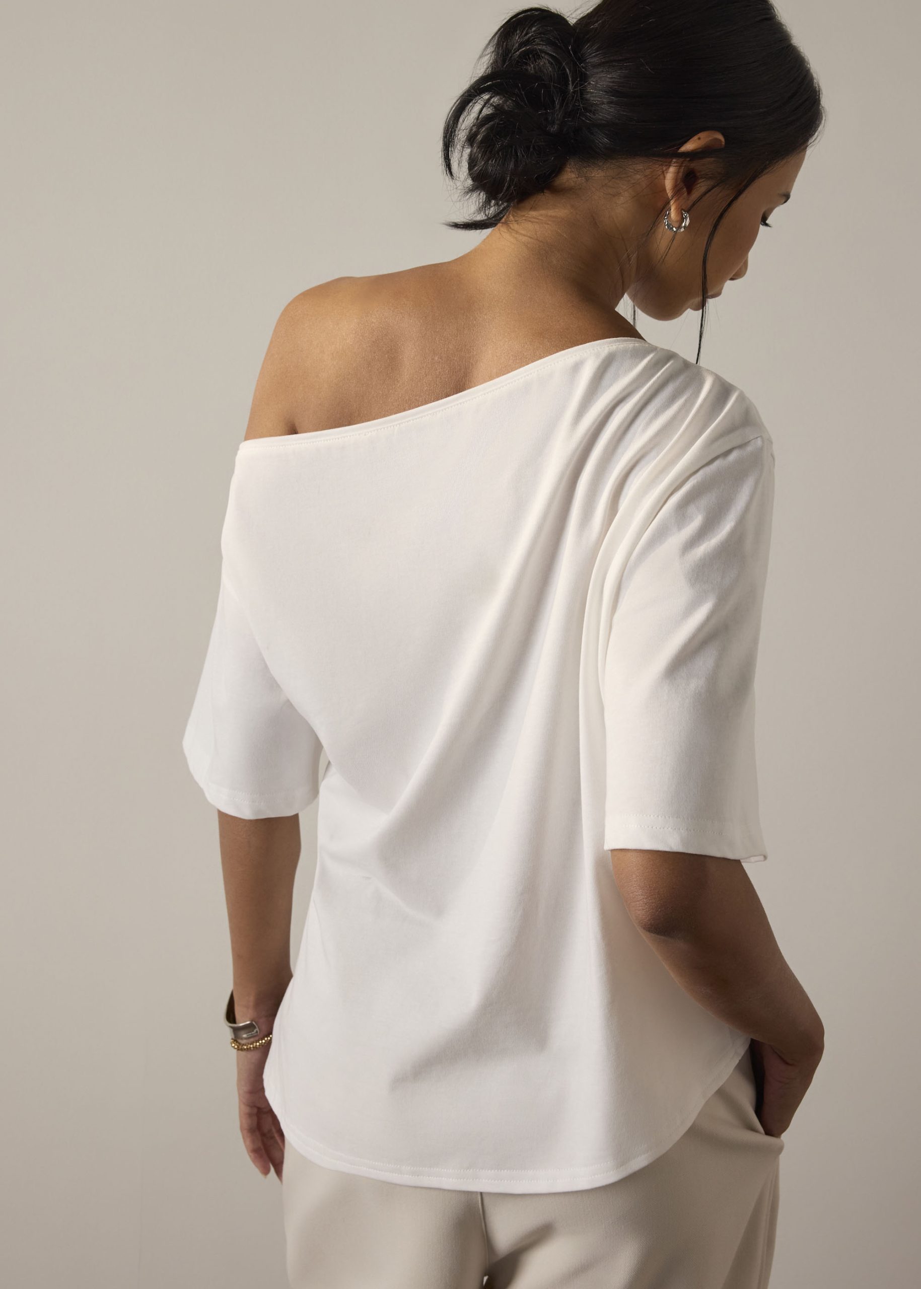 Jersey Relaxed Asymmetric Tee - Image 6