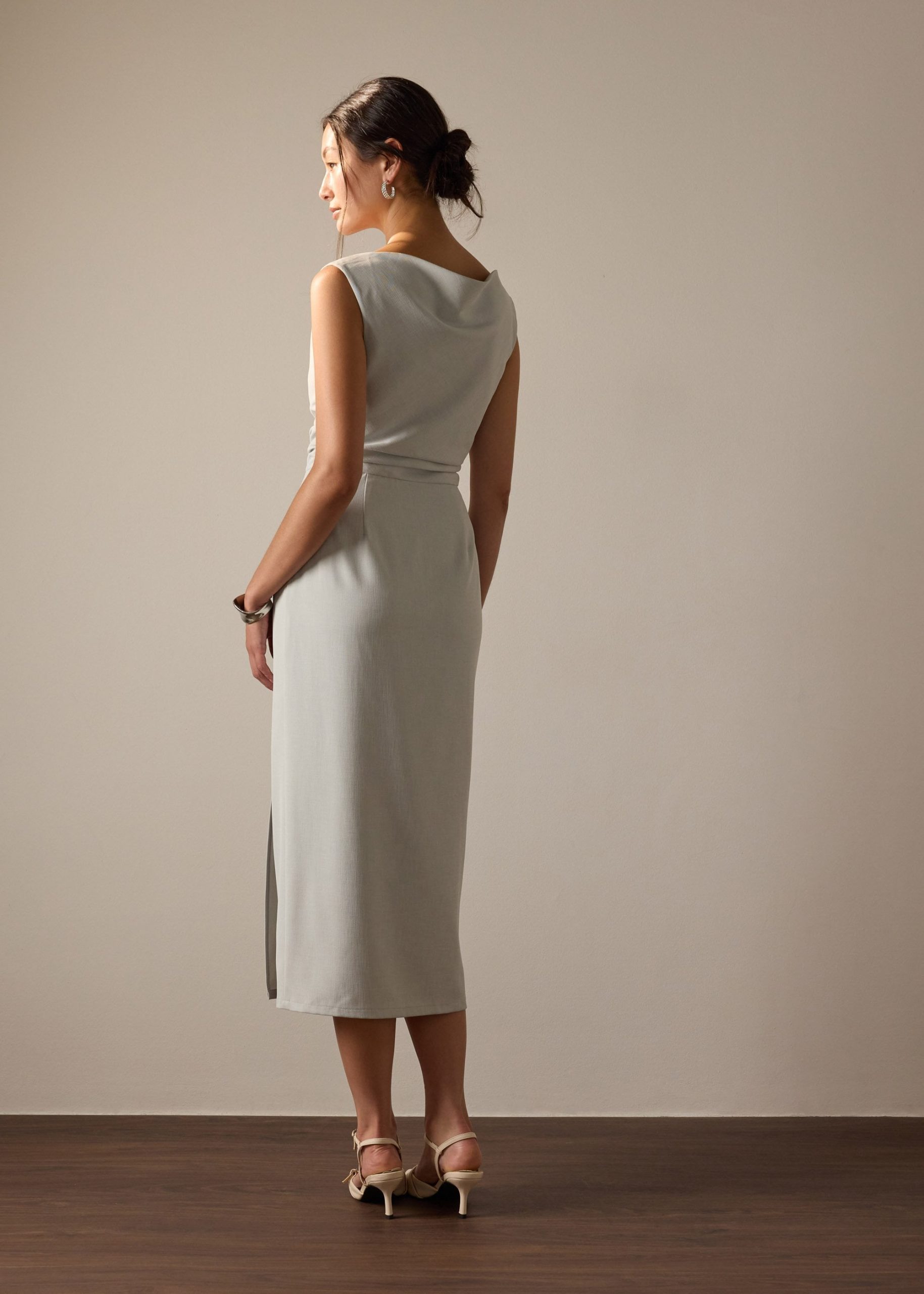 Elaine Multi-way Melange Column Midaxi Dress - Image 13