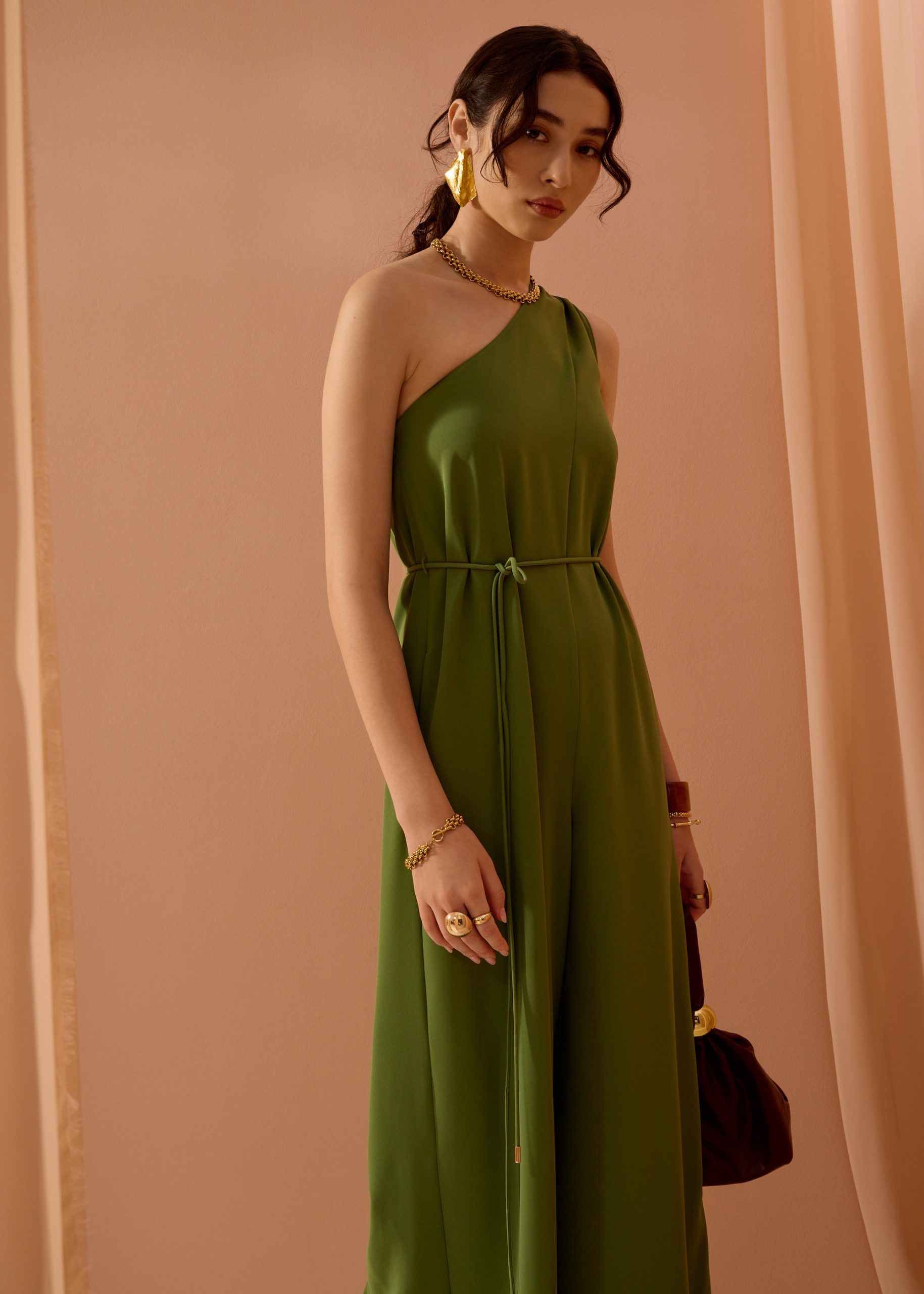 Leggy??Kanda Asymmetric Flare Jumpsuit - Image 17