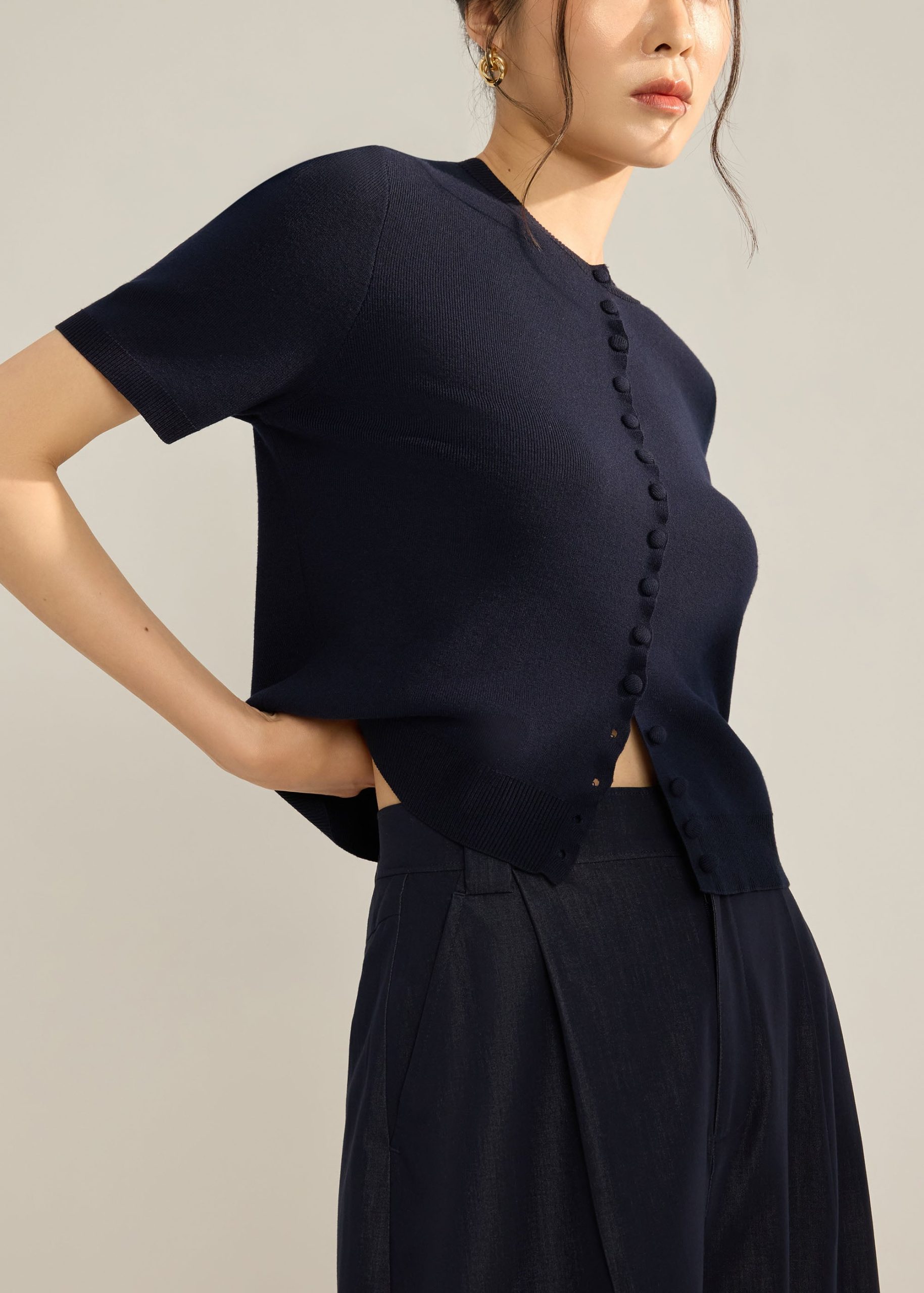 Dawn Scallop Edge Knit Cardigan