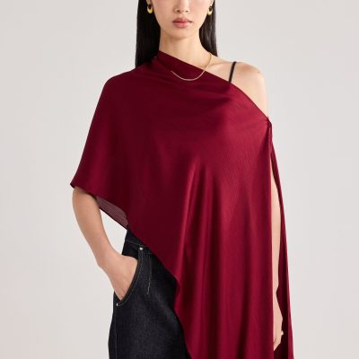 Multi-way Crinkle Satin Scarf