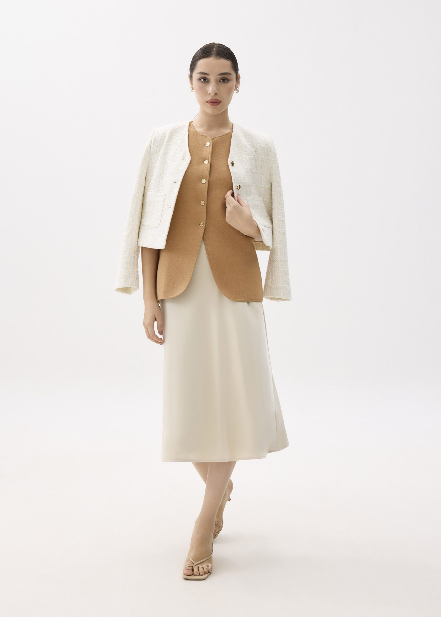 Yui Tailored Long Knit Vest - Image 8