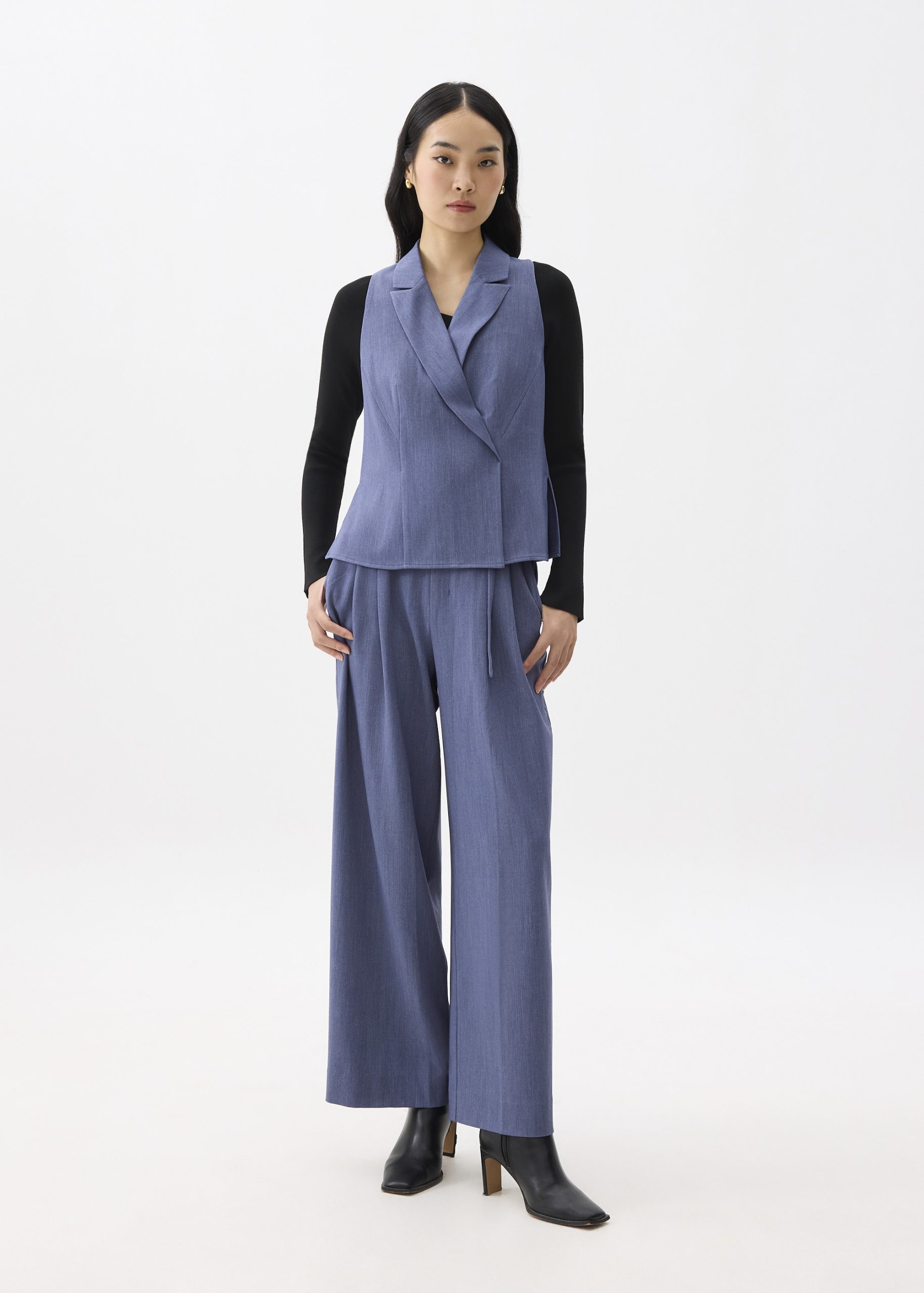 Leggy??Mayumi Elastic Pleated Wide Leg Pants - Image 17