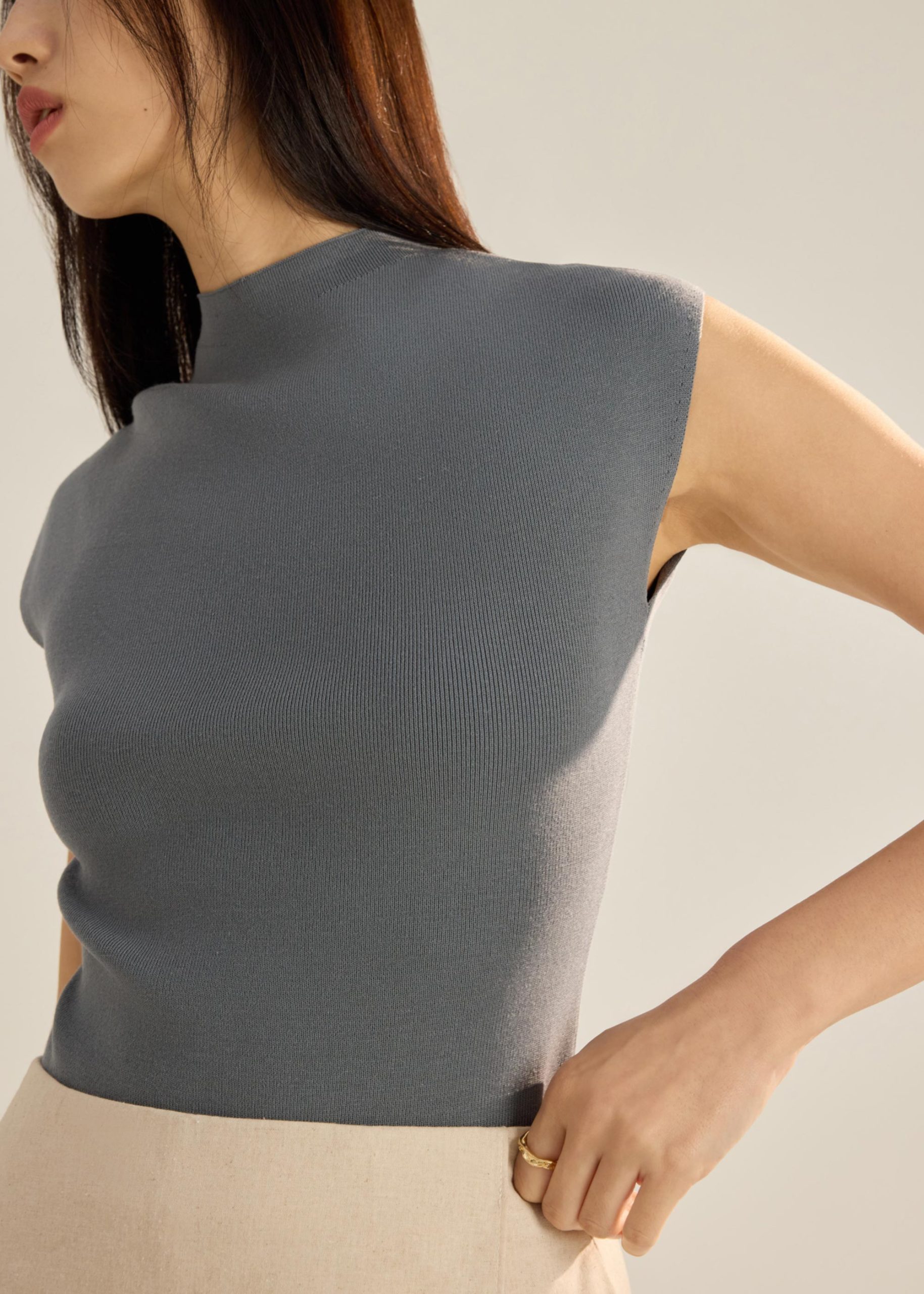Huan Knit Mock Neck Top - Image 21