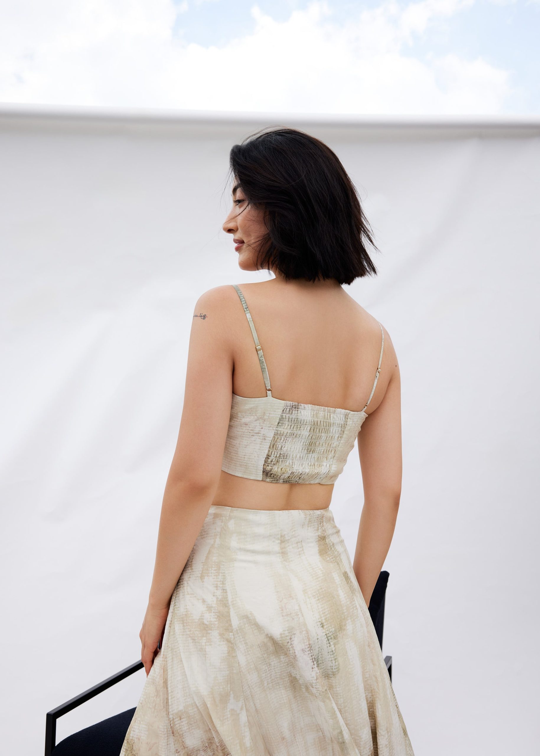 BraFree by LB Abstract Smocked Crop Top - Image 15