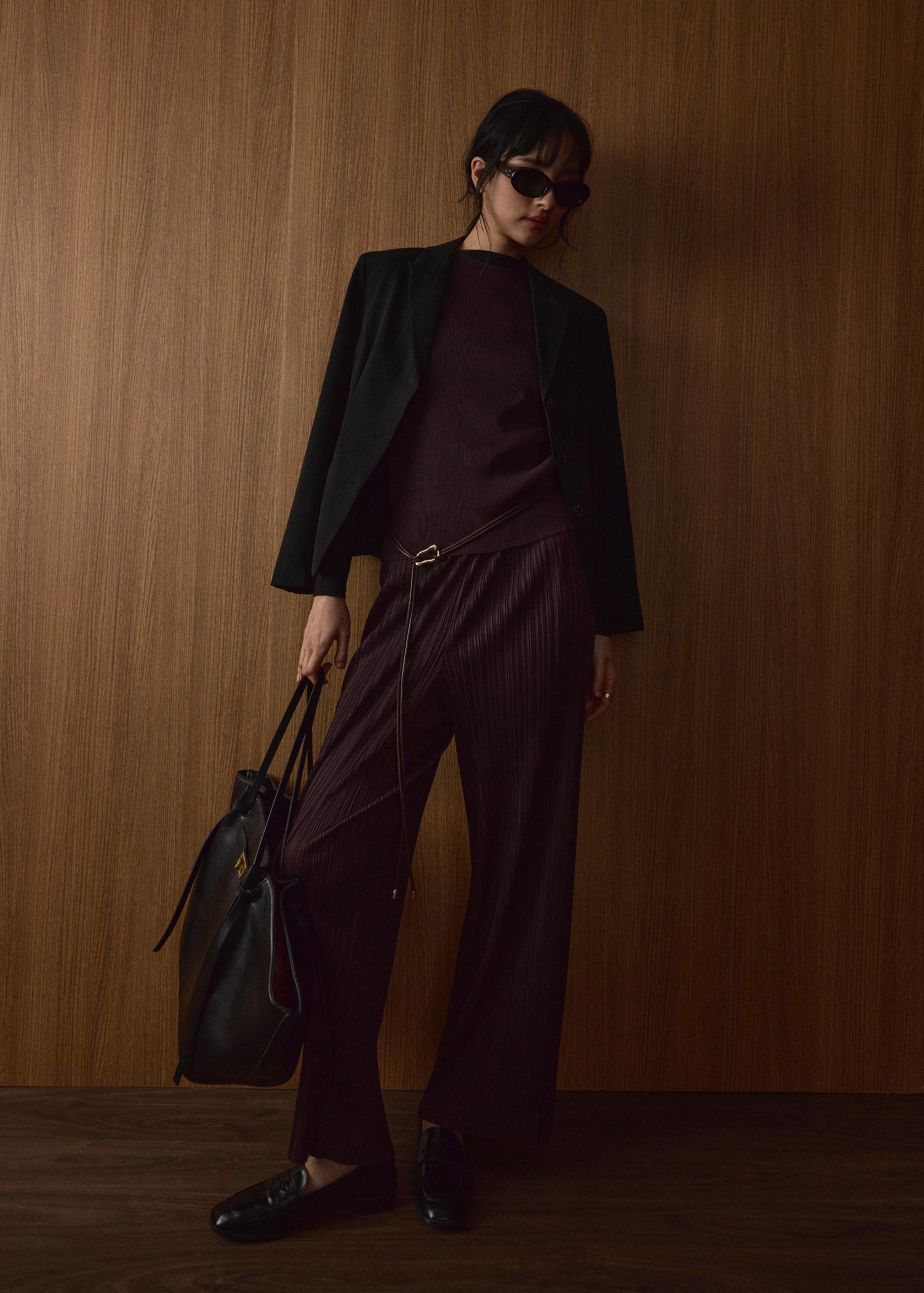 Leggy??Liv Elastic Plisse Straight Leg Pants - Image 11
