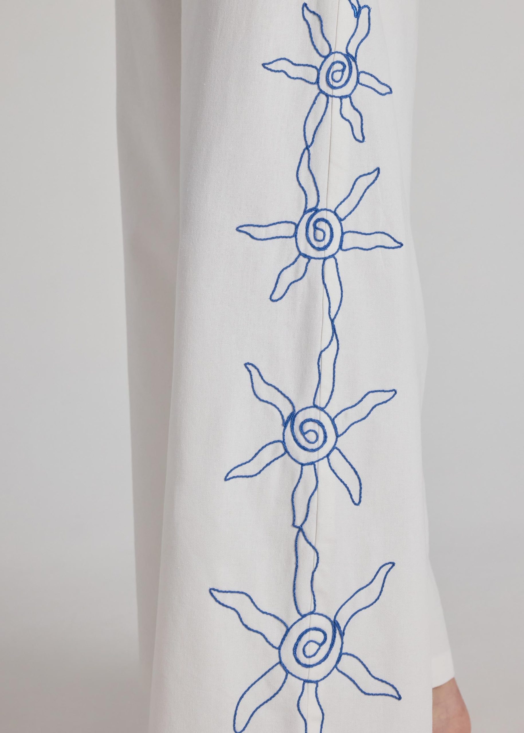 Drawstring Pants in Coastal Charm Embroidery - Image 13