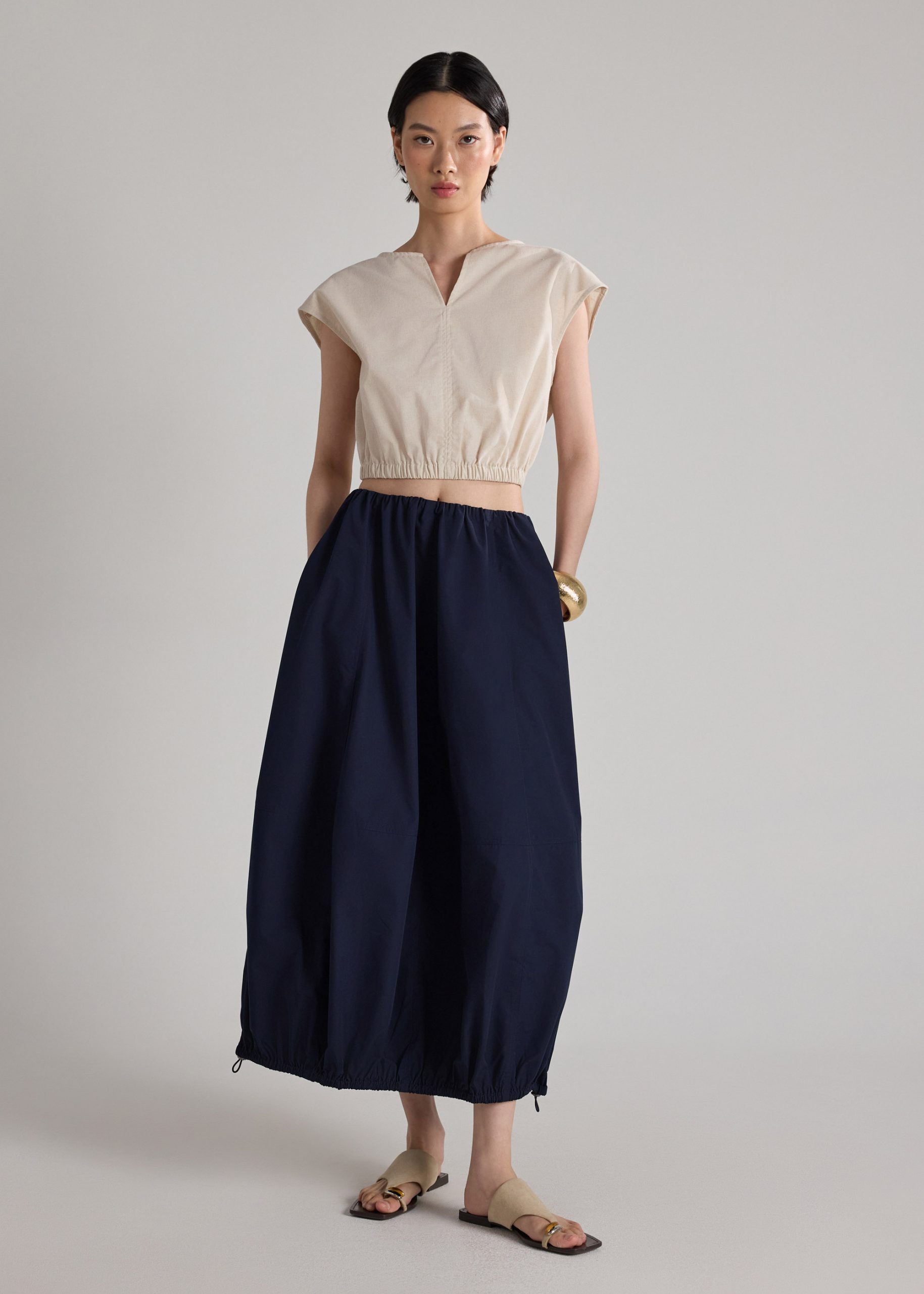 Toggle Hem Cocoon Skirt - Image 3