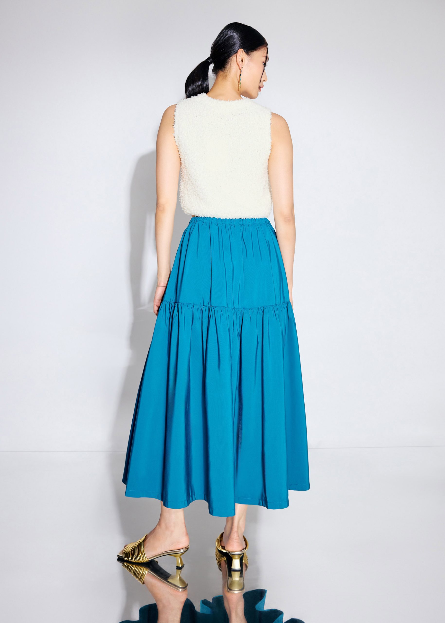 Fuzzy Knit Shell Crop Top - Image 15