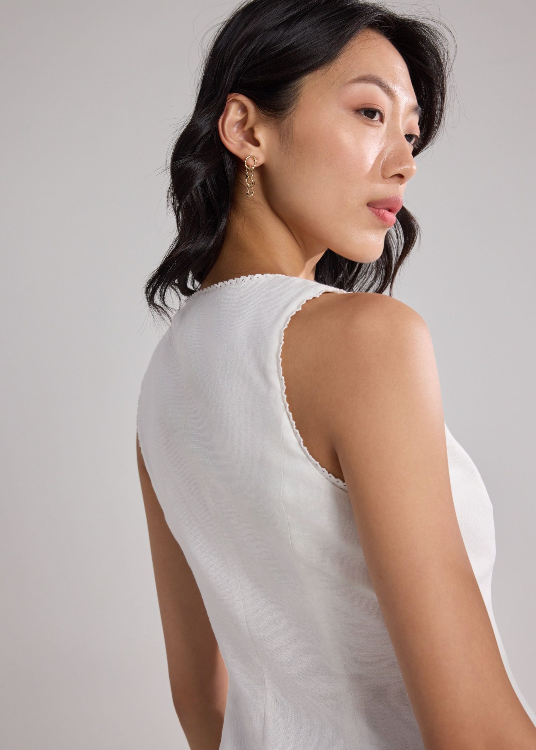 Lace Trim Fitted Top - Image 11