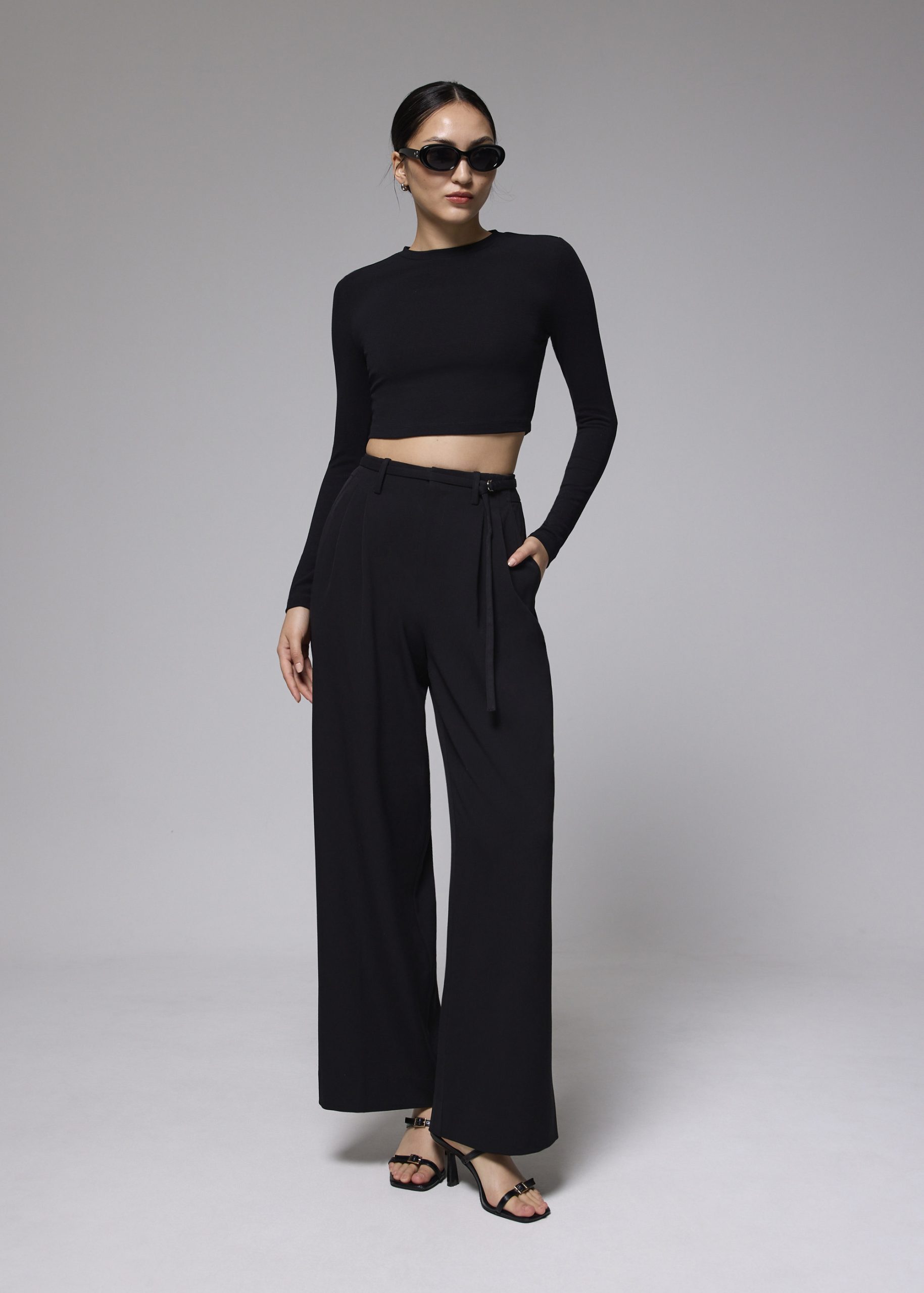 Leggy??Mayumi Elastic Pleated Wide Leg Pants - Image 29