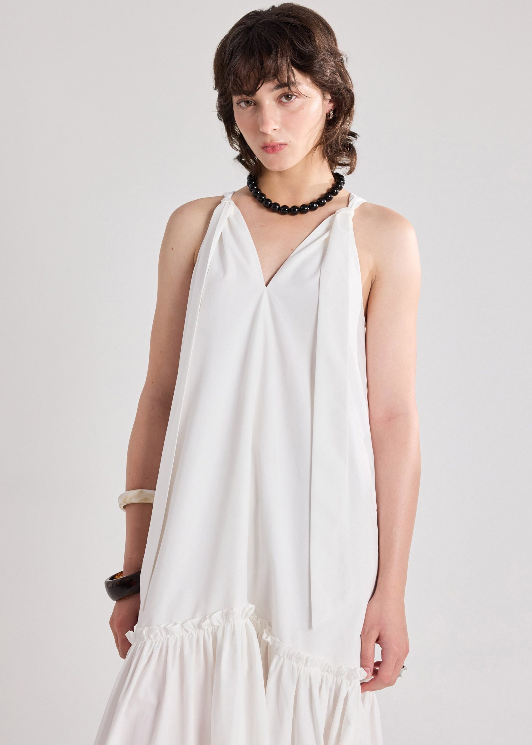 V-neck Trapeze Dress - Image 3