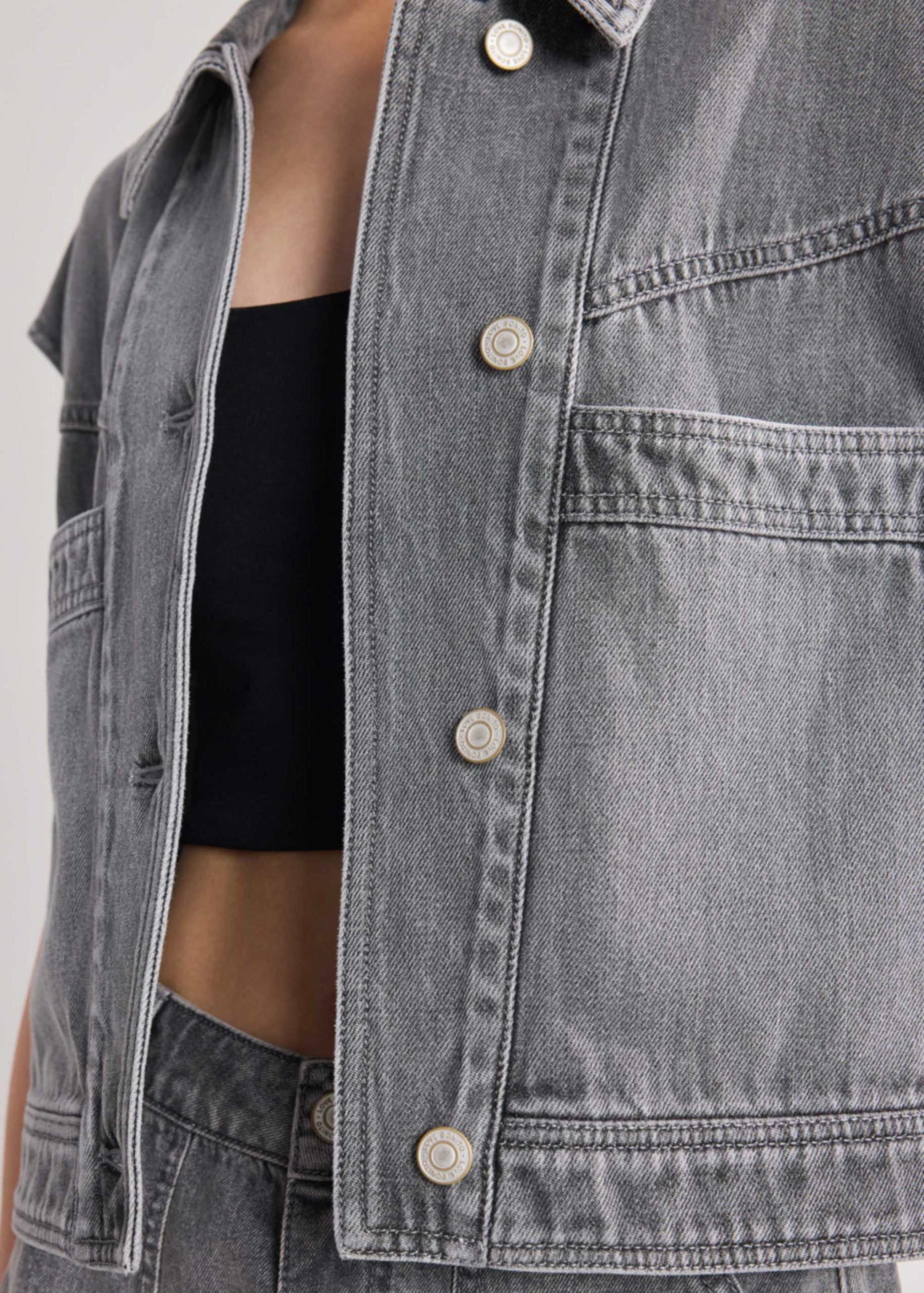 Denim Boxy Vest - Image 13