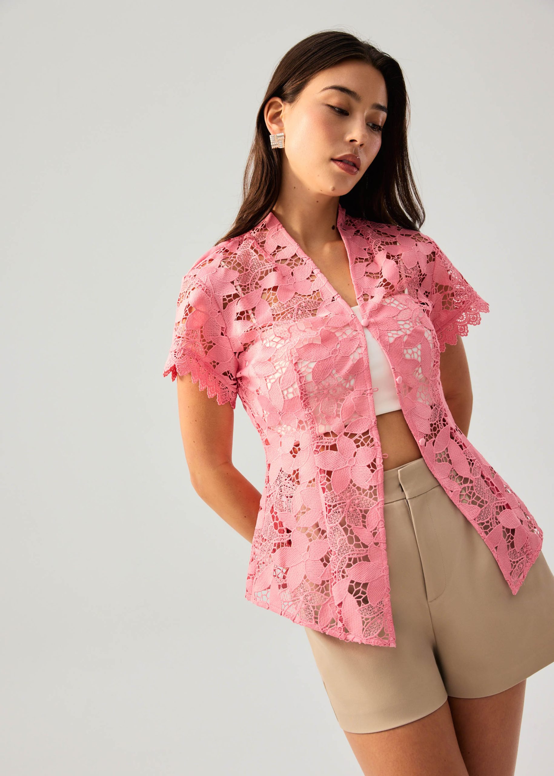 Floral Lace Kebaya Top - Image 13