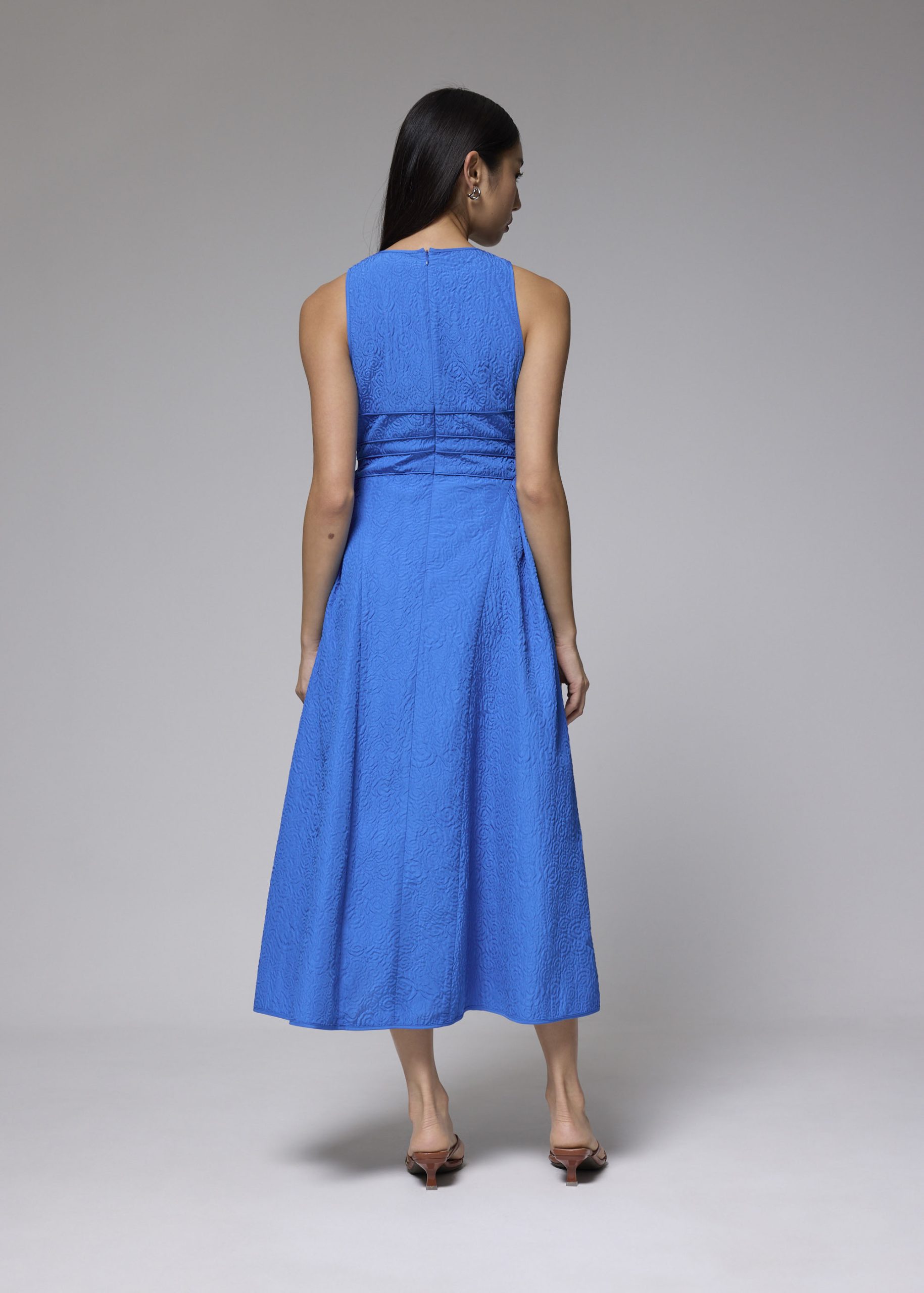 Jacquard Fit & Flare Midaxi Dress - Image 10