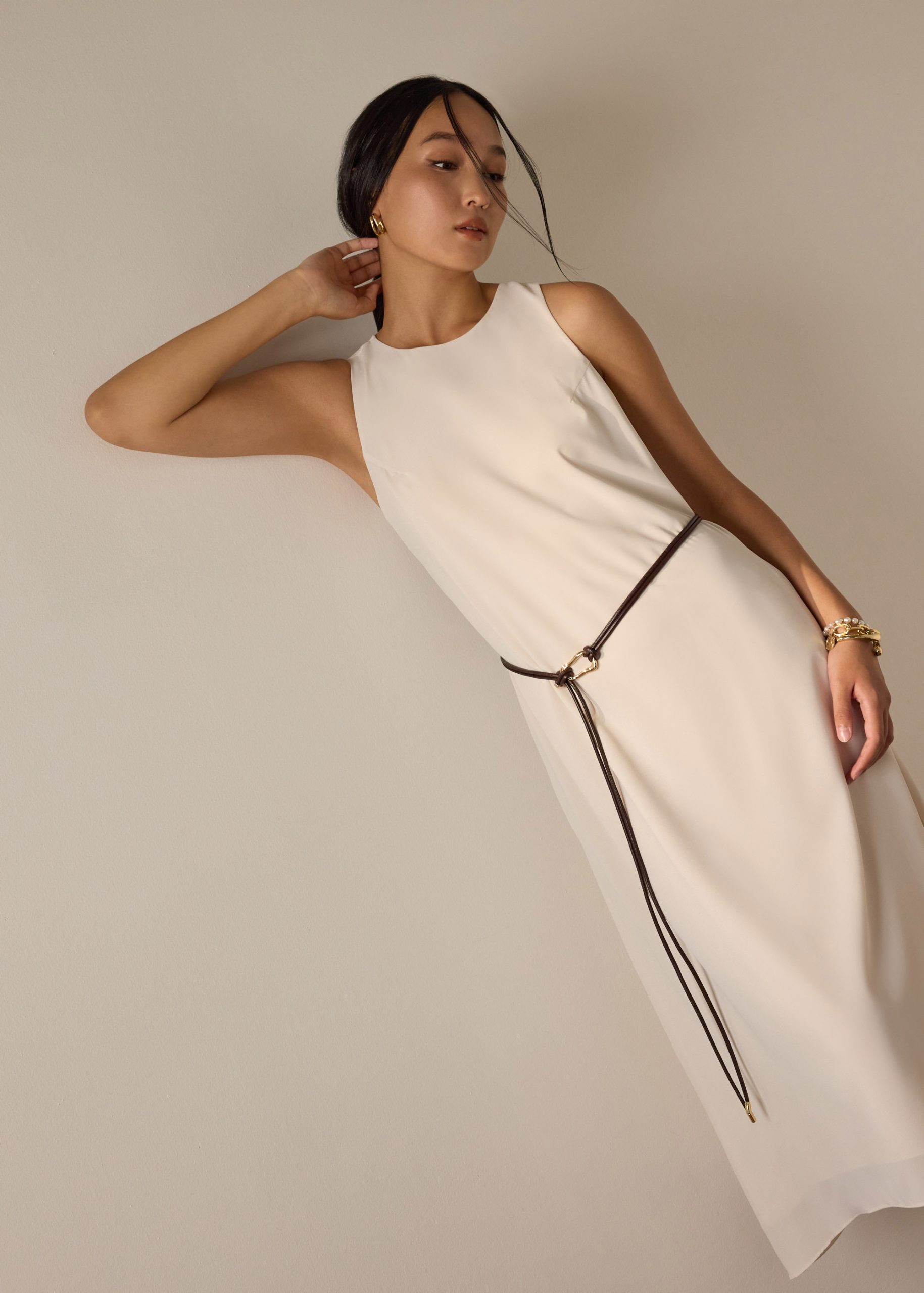 Vegan Leather Buckle Cord Belt - Image 8