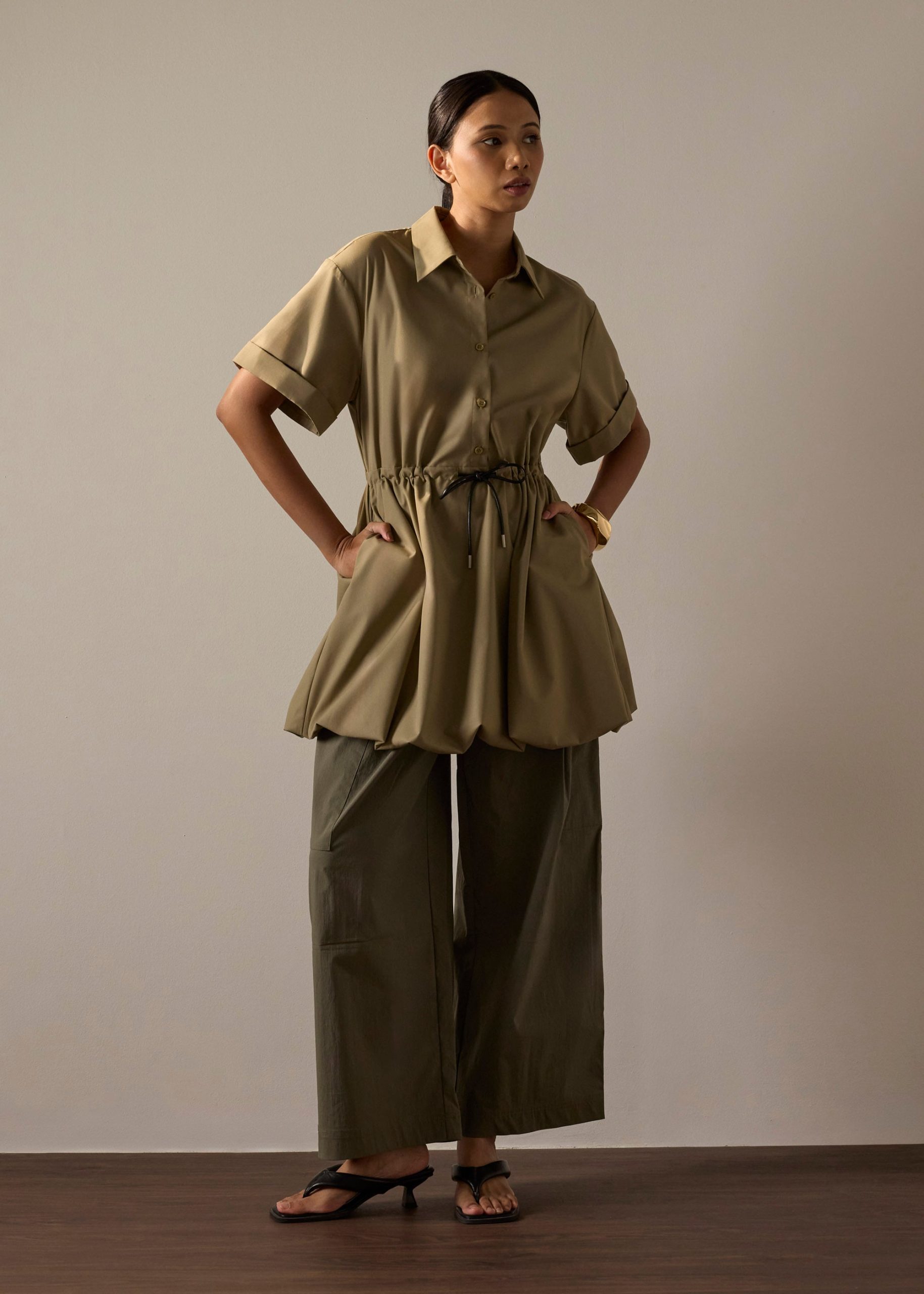 Fit & Flare Mini Dress With Belt - Image 13