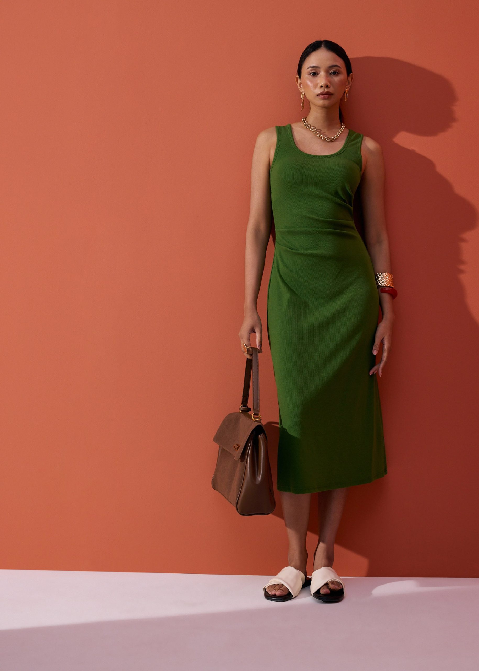 BraFree by LB Jersey Round Neck Column Midaxi Dress - Image 13