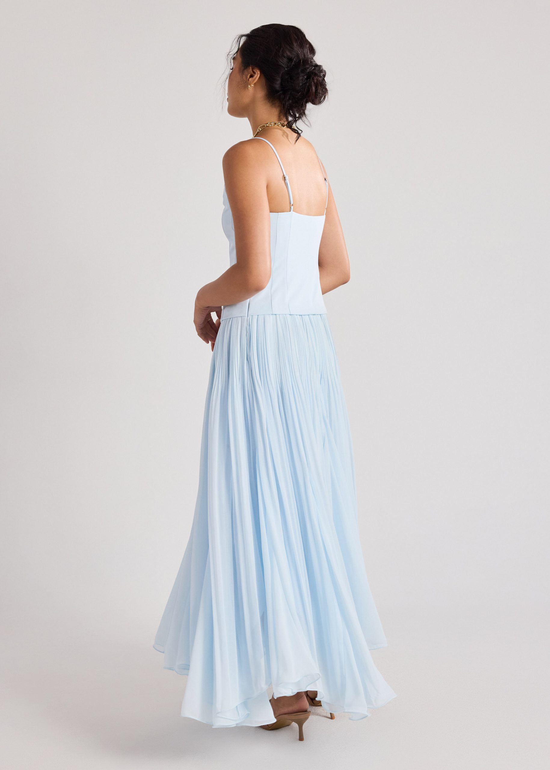 Pleated Fit & Flare Dress - Image 11