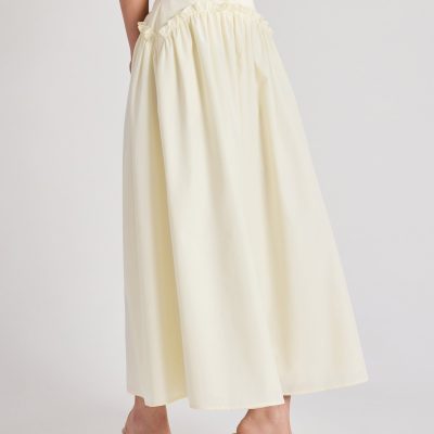 Poplin Floor Length Skirt