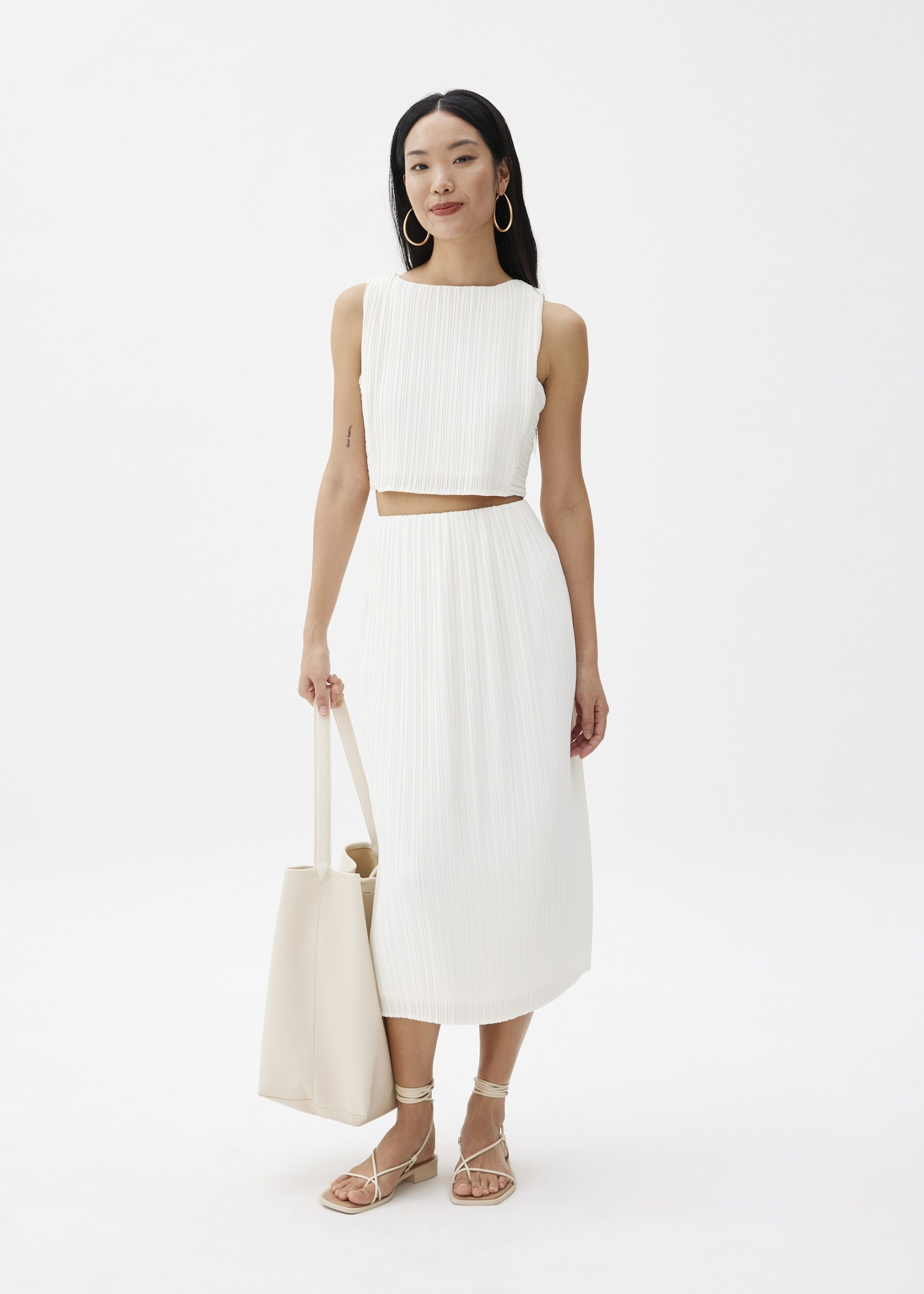 Gym Pleated Column Midi Skirt - Image 20