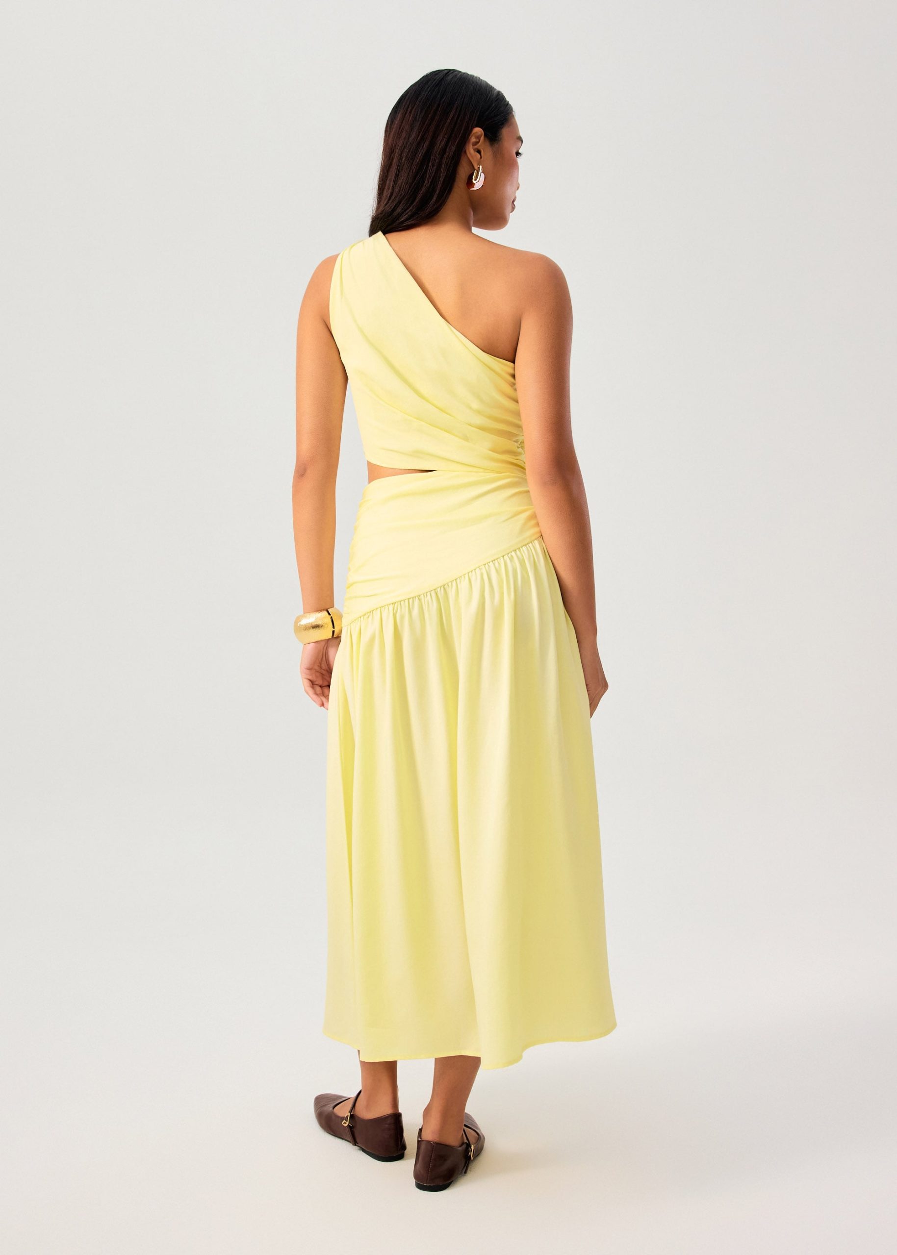 Lyocell Cut Out Toga Fit & Flare Maxi Dress - Image 21