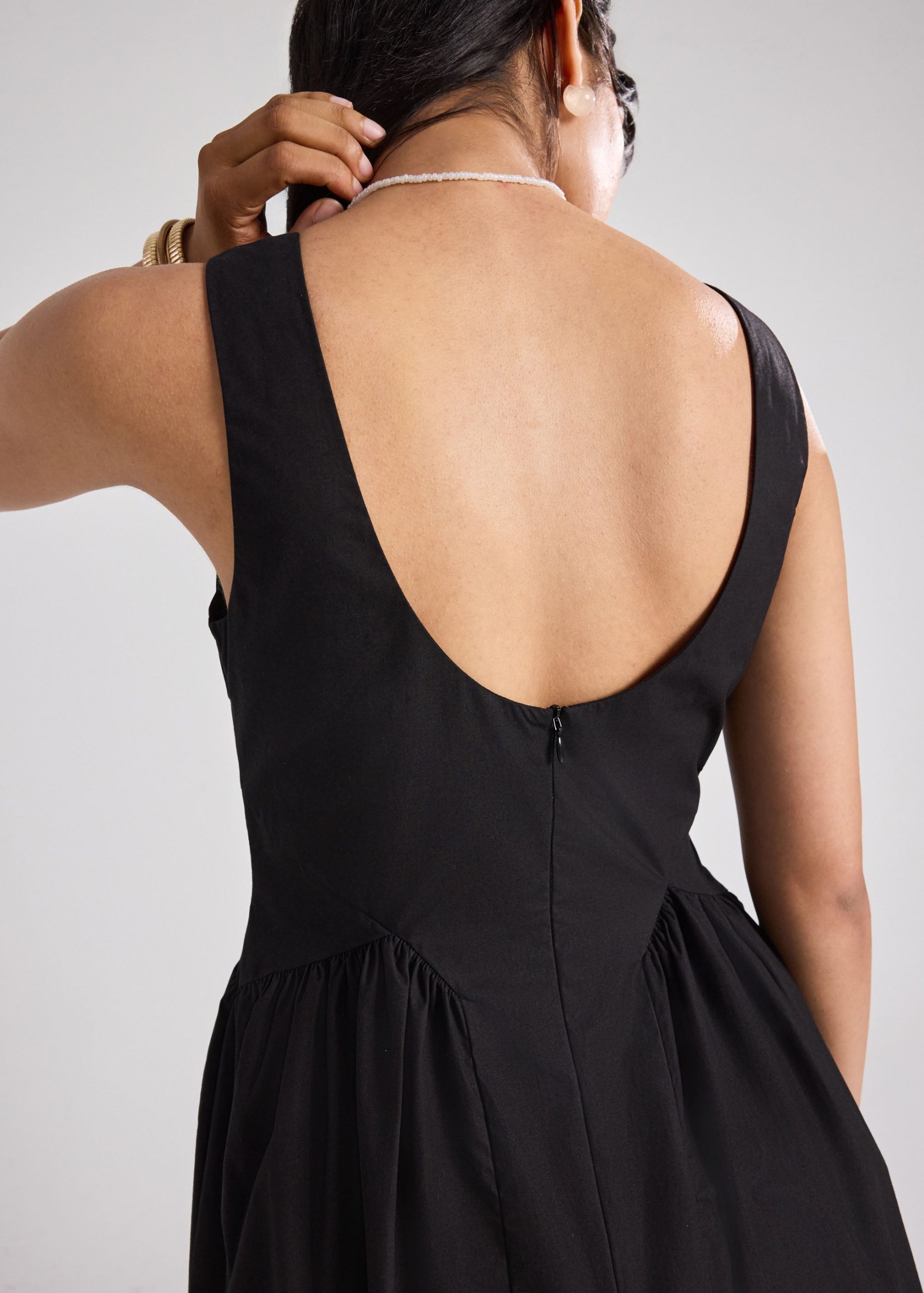 Cotton Fit & Flare Dress - Image 6