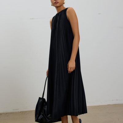 Willa Reversible Sunray Pleated Midaxi Dress