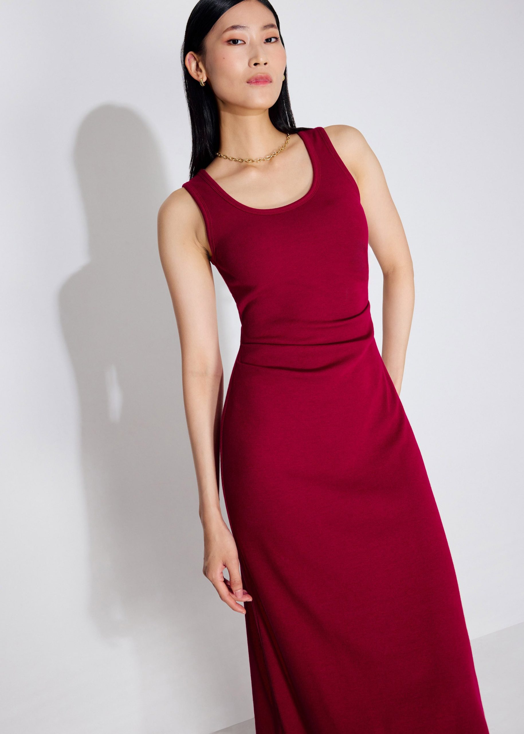 BraFree by LB Jersey Round Neck Column Midaxi Dress - Image 20