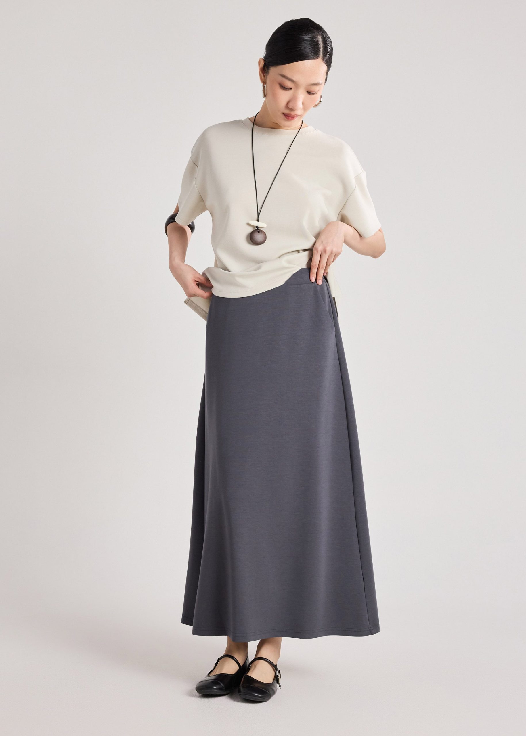 Neoprene A-line Skirt - Image 14