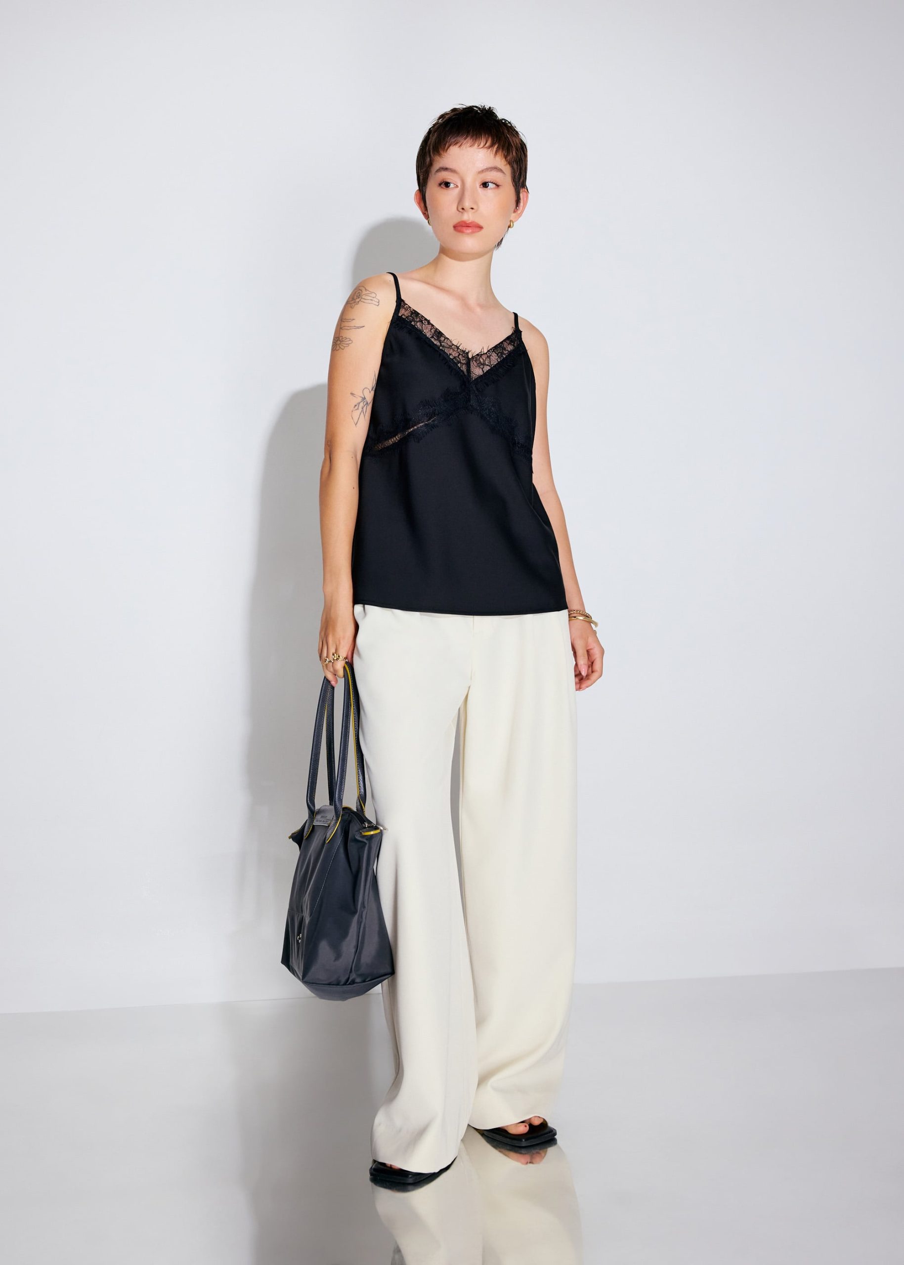 Lace Cut Out Camisole Top - Image 5