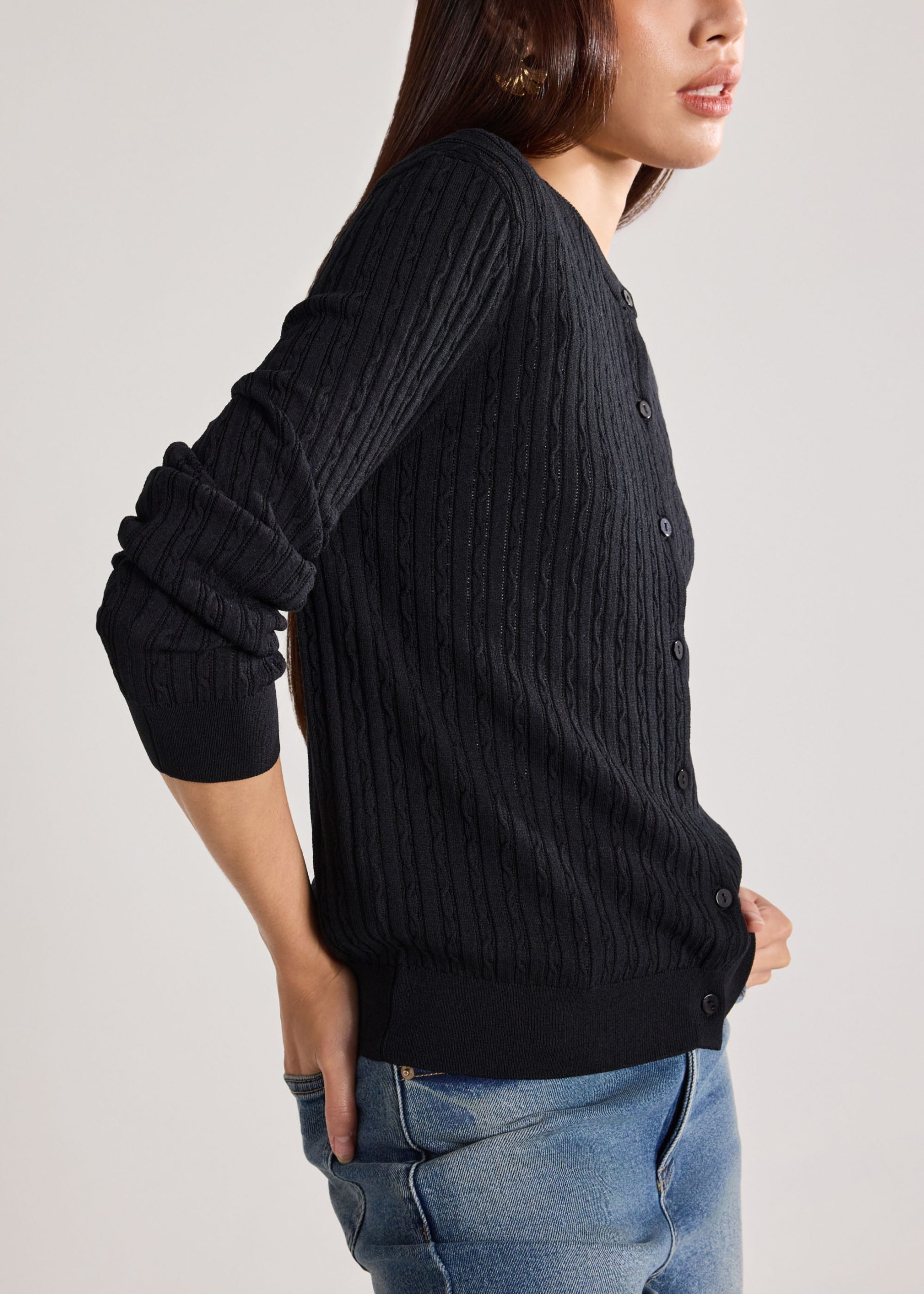 Cable Knit Cardigan - Image 5
