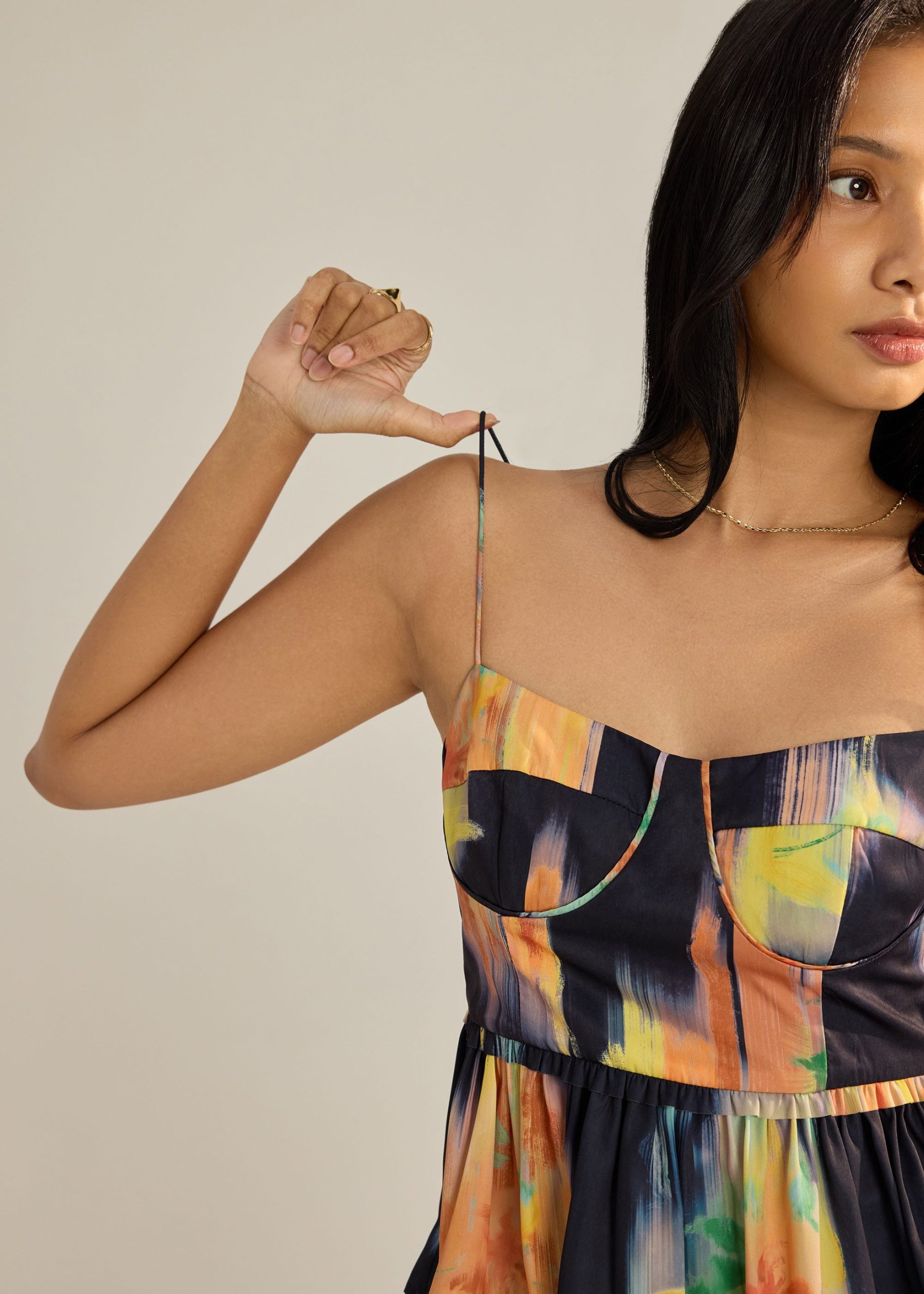 Peplum Camisole in Summer Haze - Image 15
