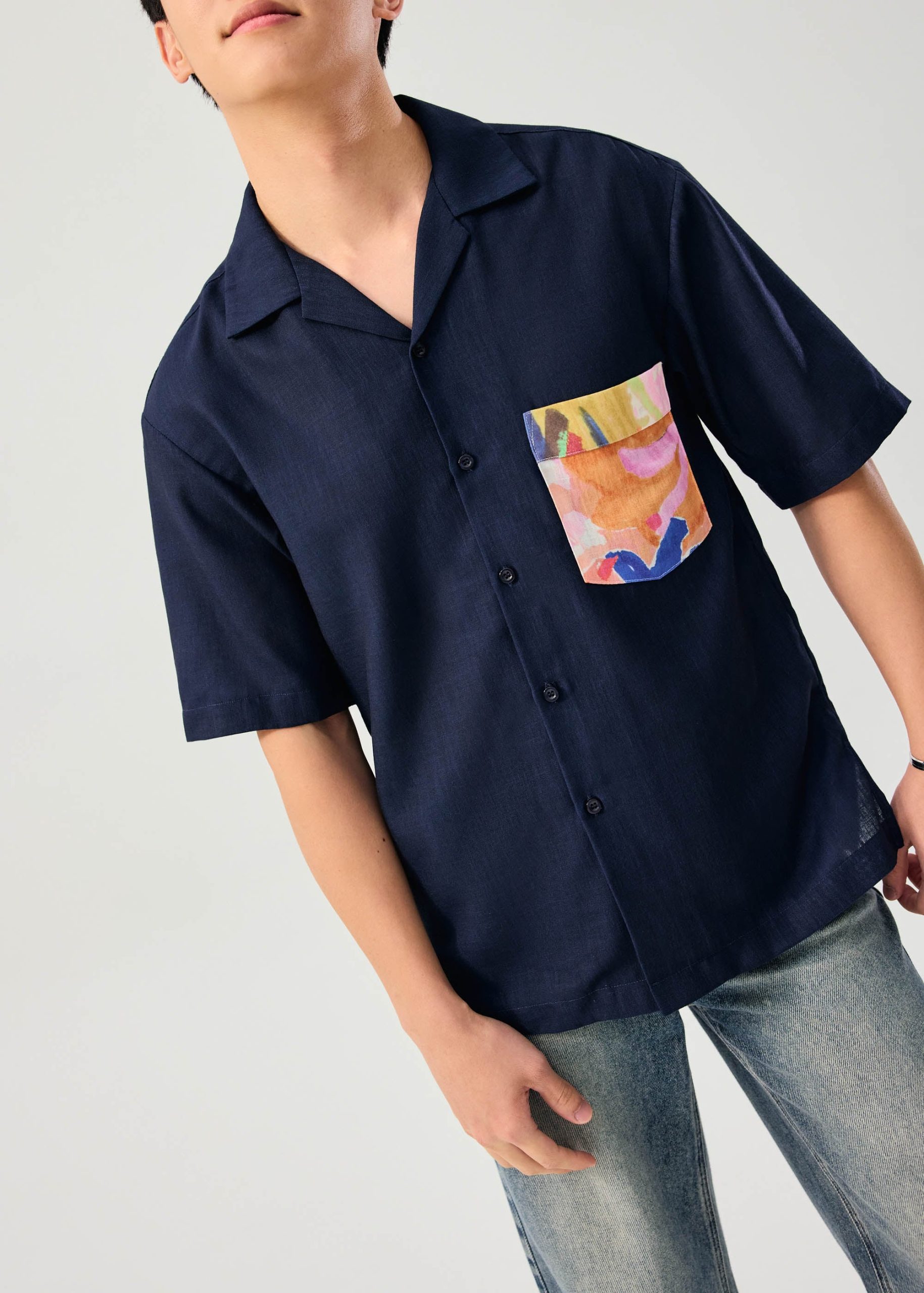 Unisex Bowling Shirt in Vivid Blooms